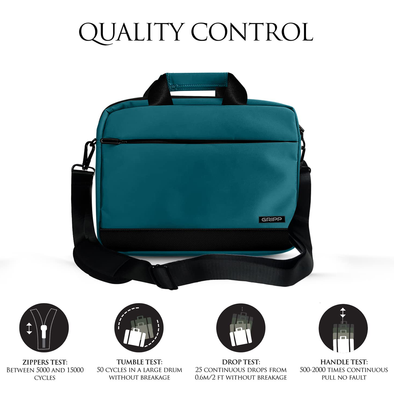 Buy GRIPP Bolt Nylon Laptop Sling Bag for 13.3  14 Inch Laptop (Water  Repellent, Black) Online Croma
