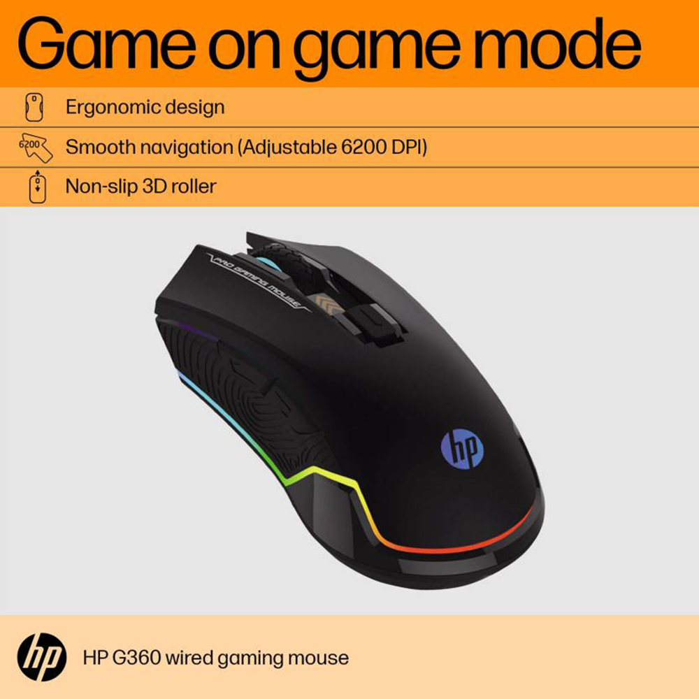 Buy Croma Pro Wired Optical Gaming Mouse (3200 DPI Adjustable