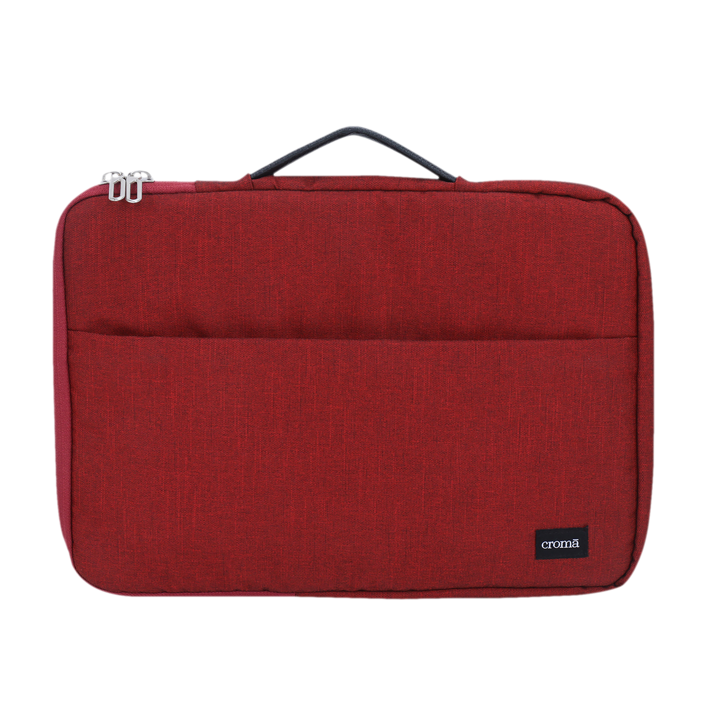 

Croma Prime Fabric Laptop Sleeve for 14 Inch Laptop (Water Resistant, Red)