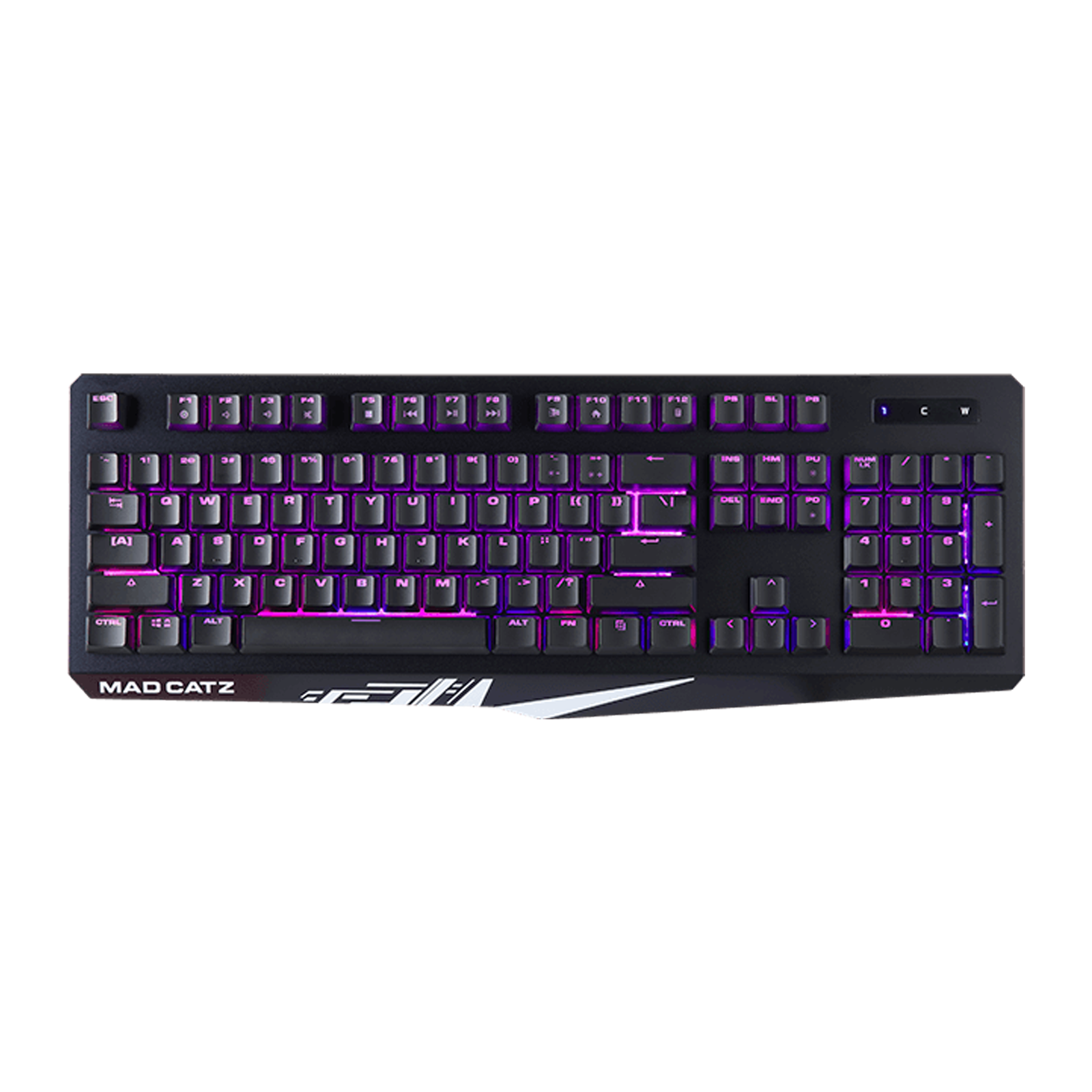 Mad Catz The Authentic S.T.R.I.K.E. 2 Wired Gaming Keyboard with Backlit Keys (Anti Ghosting Keys, Black)_1