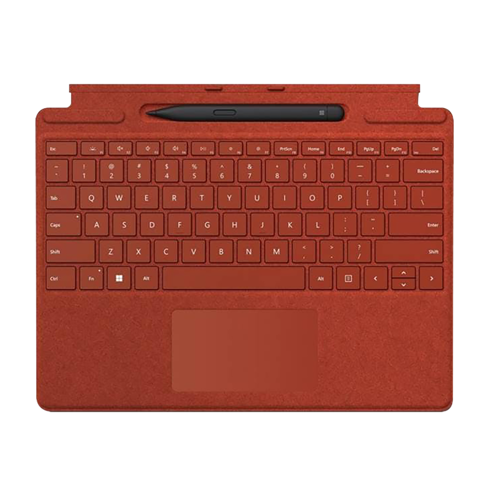 Microsoft Surface Pro Signature Wireless Keyboard with Touchpad (with Slim Pen, Poppy Red)
