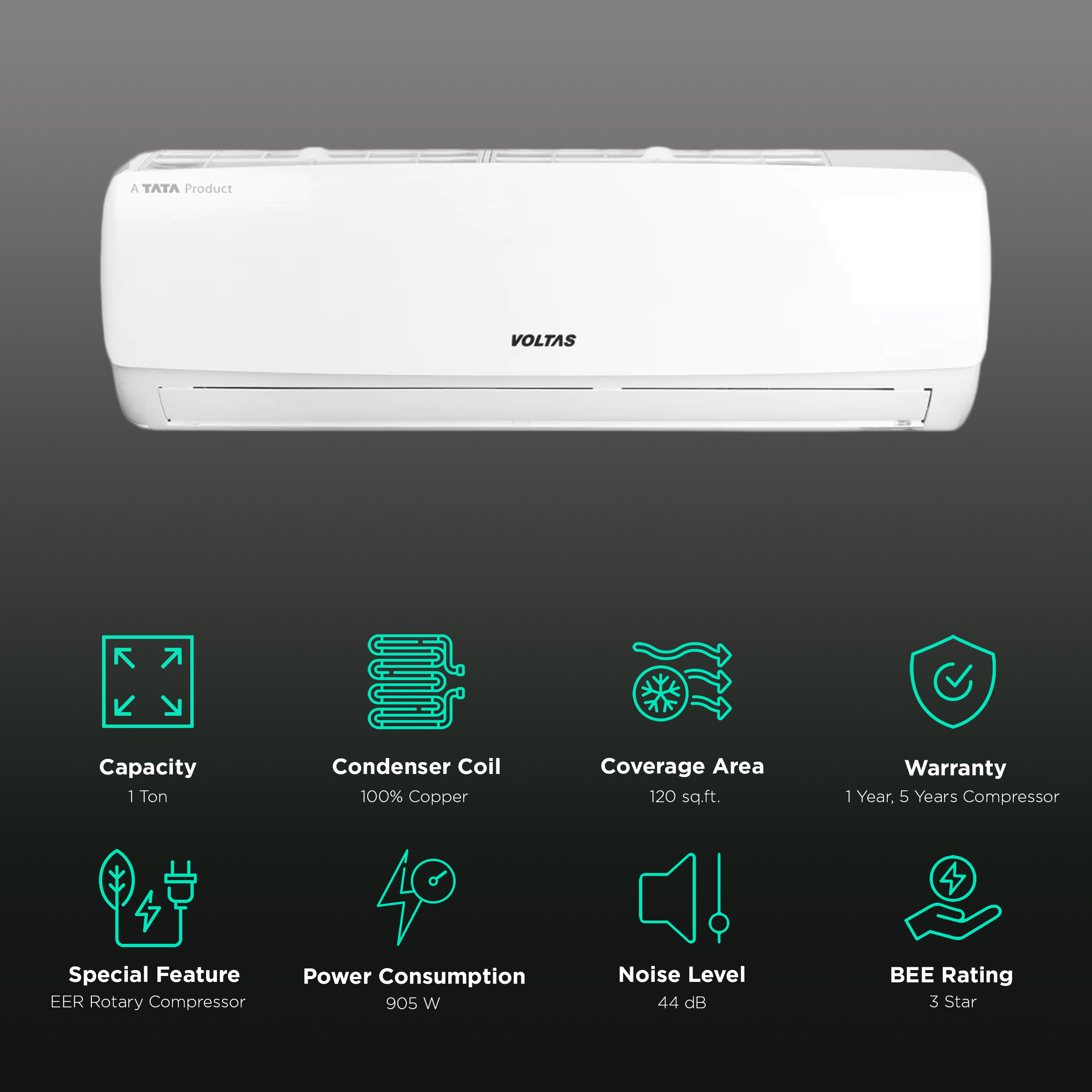 voltas 105 ton split ac