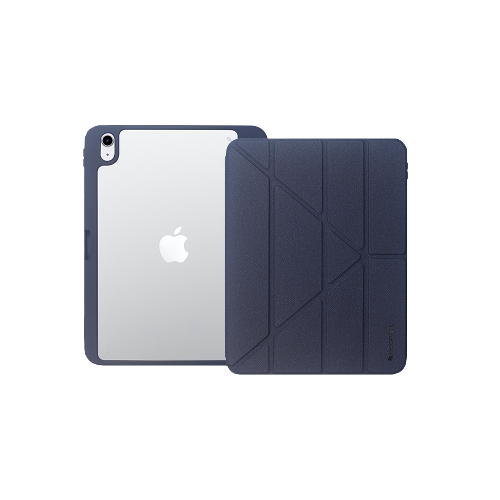 Neopack Alpha Back Case for Apple iPad Air 10.9 Inch 4th and 5th Gen (Pencil Holder, Navy Blue)