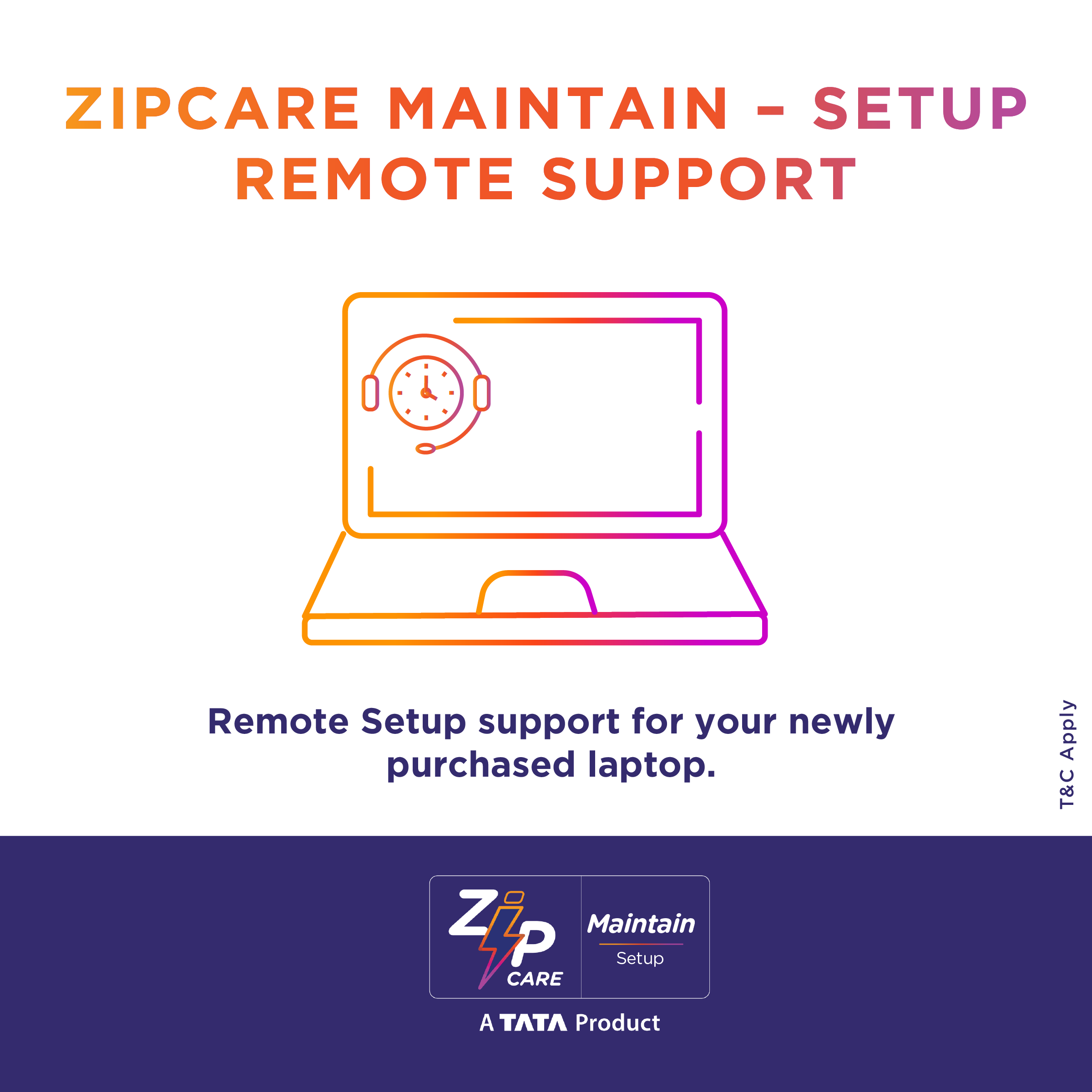 ZipCare Maintain - Unlimited Remote Assistance for Laptop - 1 Year_1