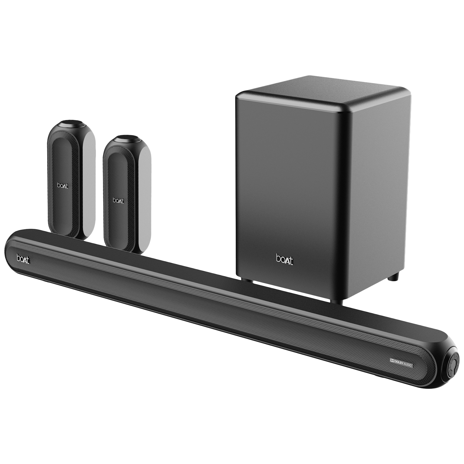 boAt Aavante Bar 3200D 350W Bluetooth Soundbar with Remote (3D Surround Sound, 5.1 Channel, Premium Black)