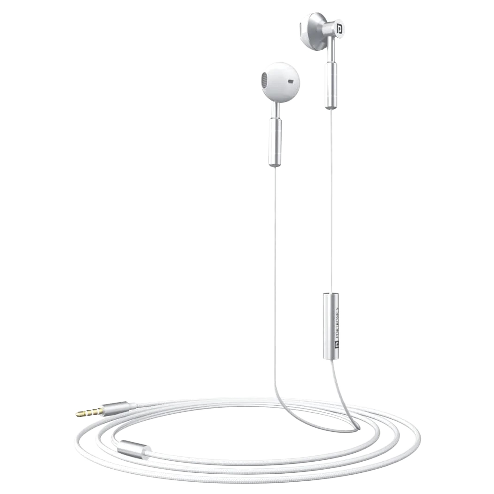 

PORTRONICS Ear 1 POR-1370 Wired Earphone with Mic (In Ear, White)