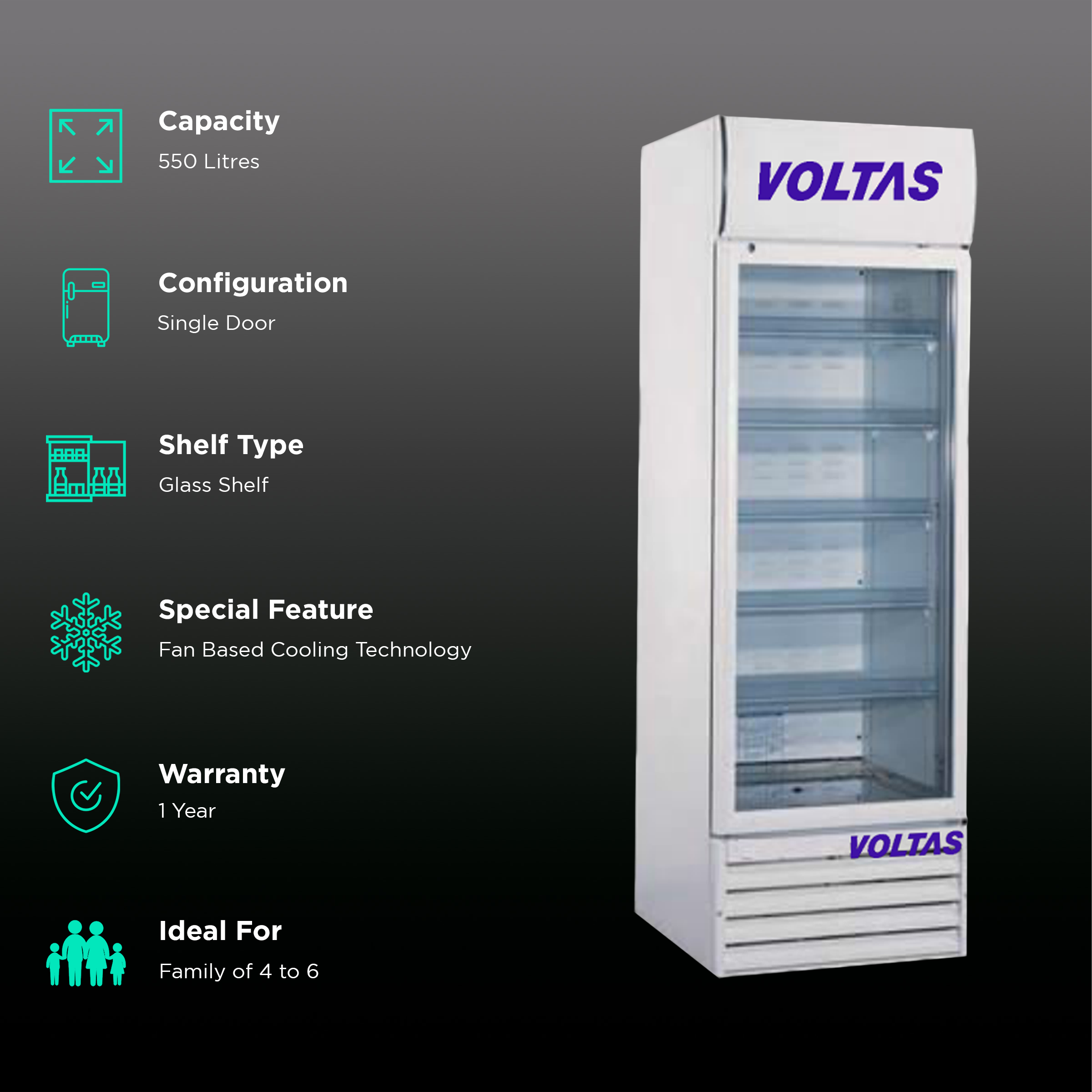 voltas visi cooler 550 ltr price