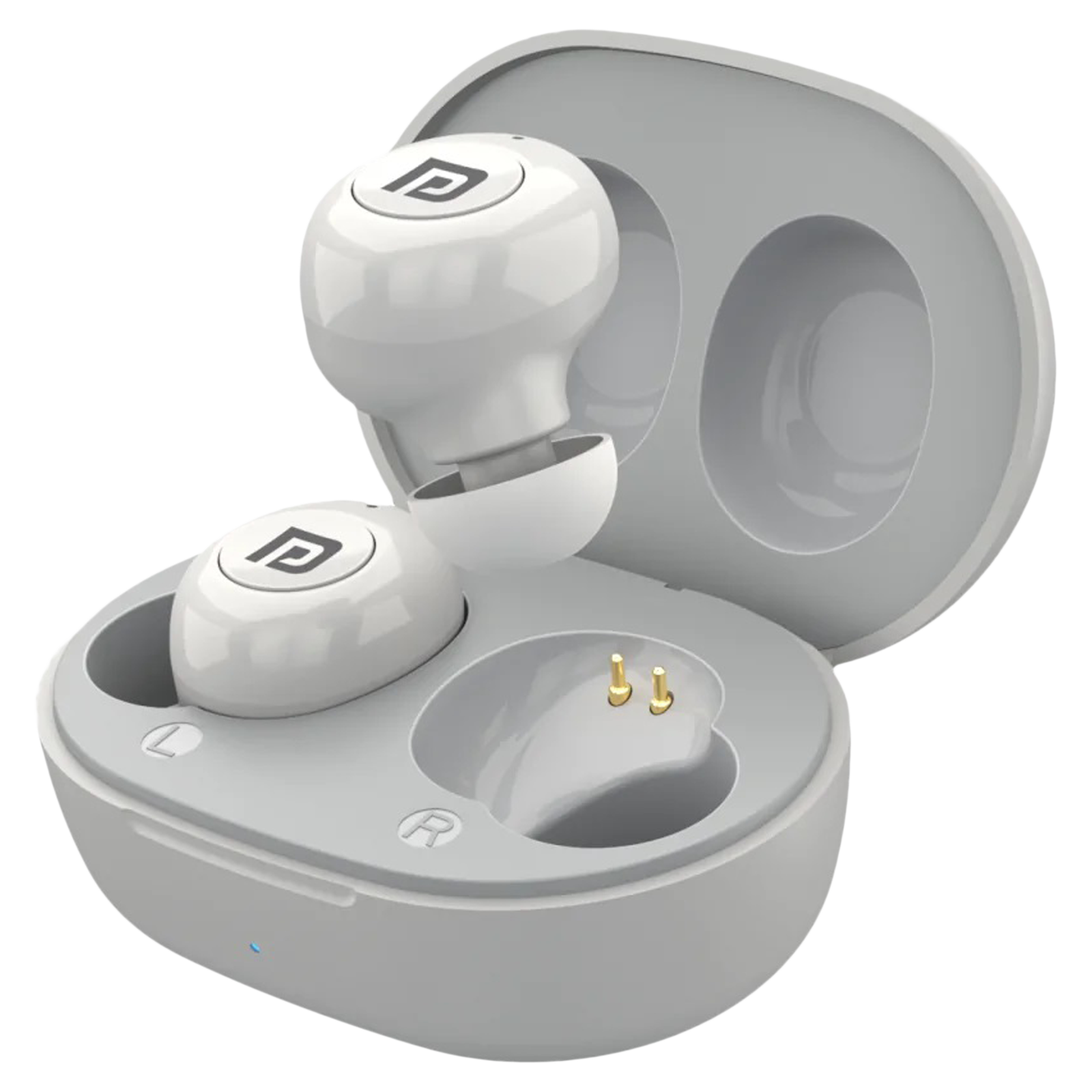 PORTRONICS Harmonics Twins S3 POR 1651 TWS Earbuds (IPX4 Water Resistant, Up to 20 Hours Playtime, White)
