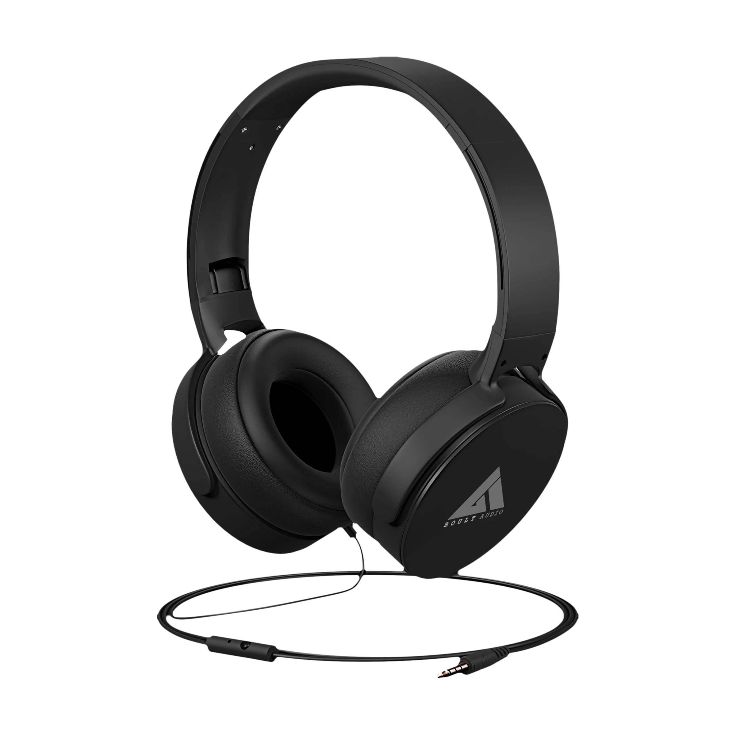 

BOULT AUDIO Bassbuds Q2 BA-RD-Q2 Over-Ear Wired Headphone with Mic (HD Acoustics, Black)