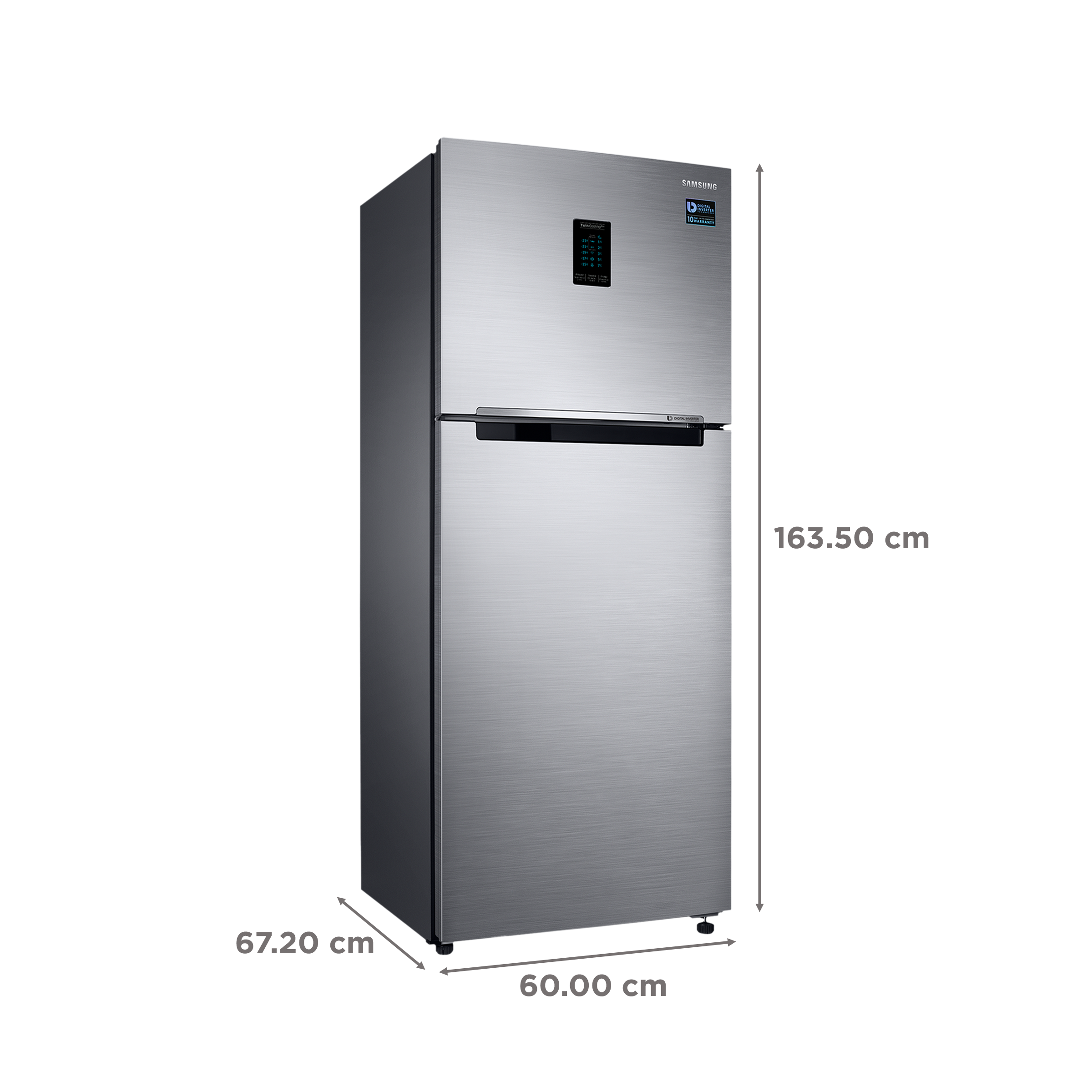 Buy Samsung 301 Litres 2 Star Frost Free Double Door Convertible  Refrigerator with Deodorizer (RT34C4522S8/HL, Elegant Inox) Online - Croma