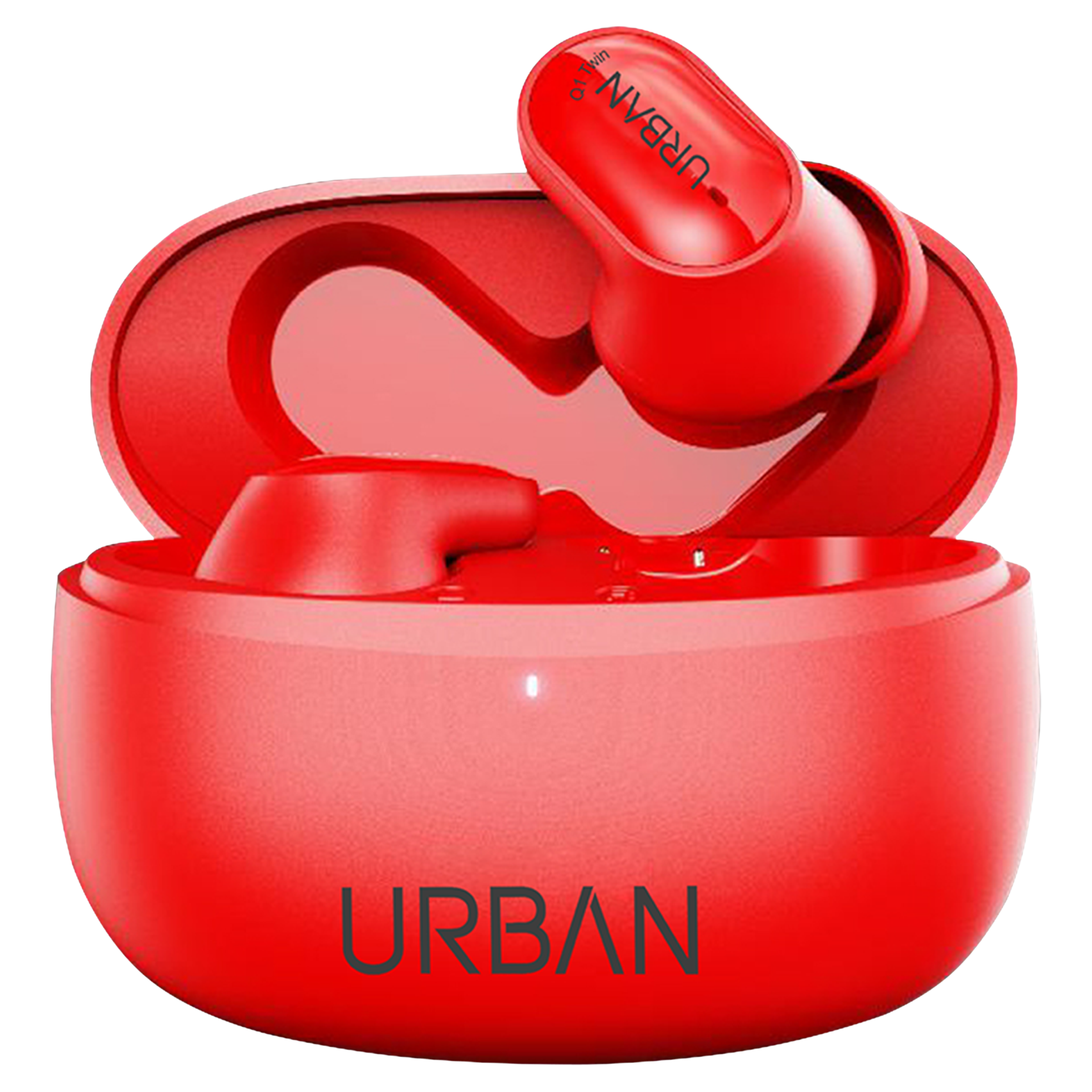 

in base Urban Q1 Twin IB-2857 TWS Earbuds (Water Resistant, Up to 4.5 Hours Playtime, Red)