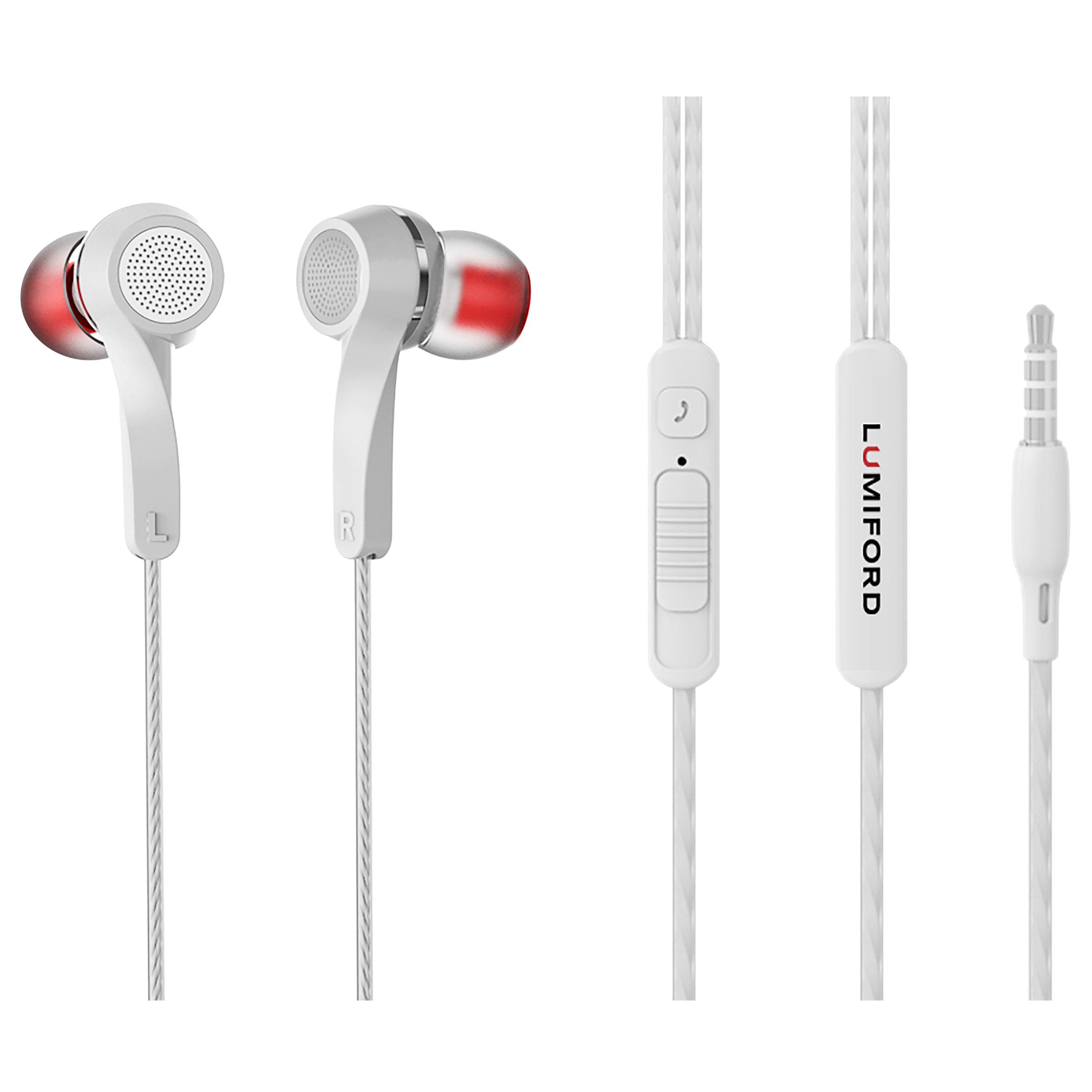 

Lumiford Ultimate U40 In-Ear Wired Earphone with Mic (Hands Free Calling Mic, White)