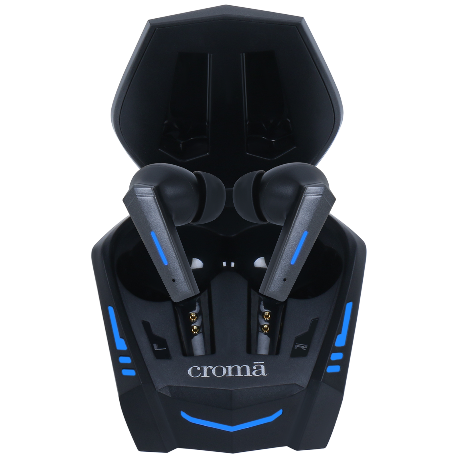 Croma Gaming TWS Earbuds with Passive Noise Cancellation (Sweat Resistant, Gaming Low Latency, Black)_1