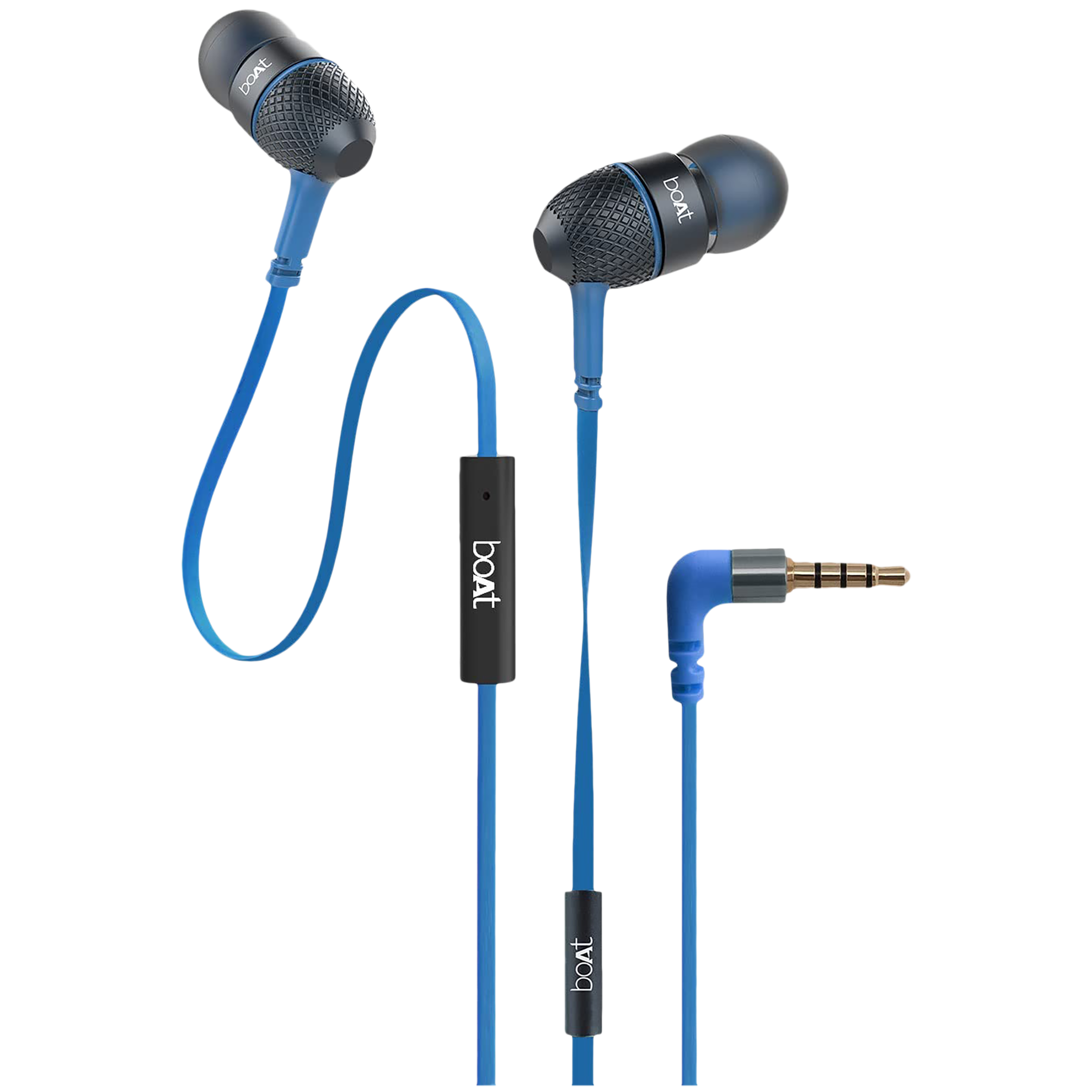

boAt Bassheads 220 Wired Earphone with Mic (In Ear, Blue)