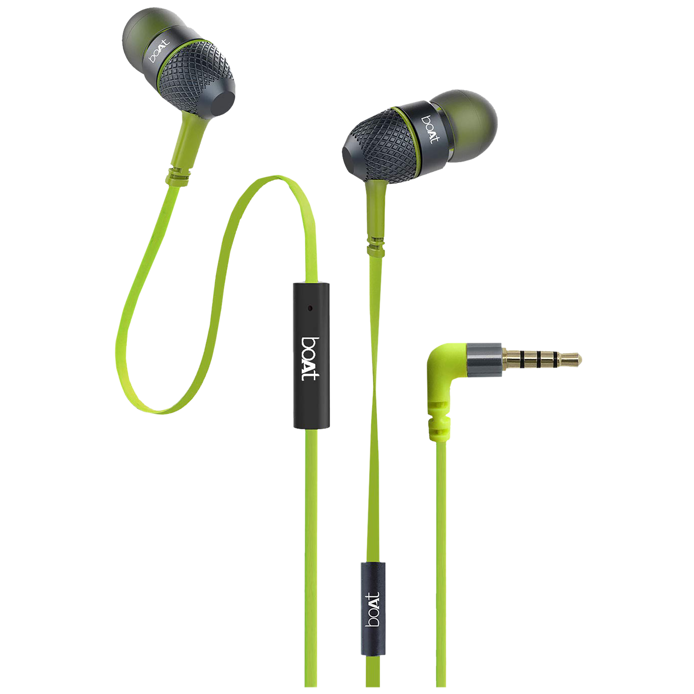 

boAt Bassheads 220 Wired Earphone with Mic (In Ear, Yellow Green)