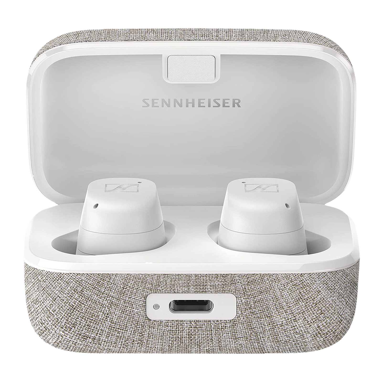SENNHEISER Momentum MTW3 TWS Earbuds with Adaptive Noise Cancellation (Splash Resistant, Upto 28 Hours Playback, White)