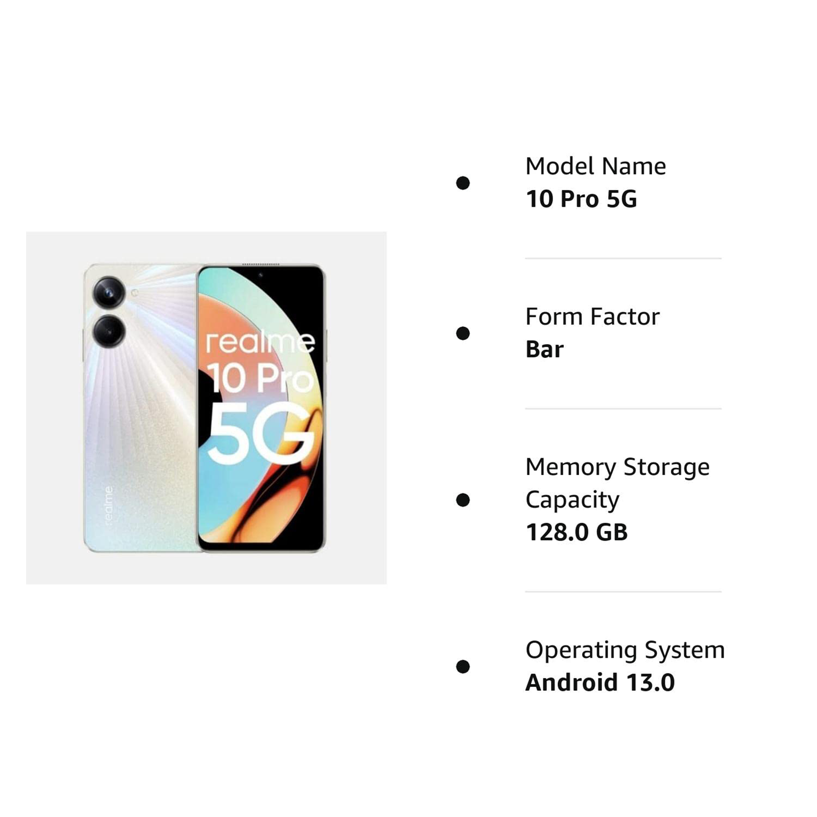 Buy realme 10 Pro 5G (6GB RAM, 128GB, Nebula Blue) Online - Croma