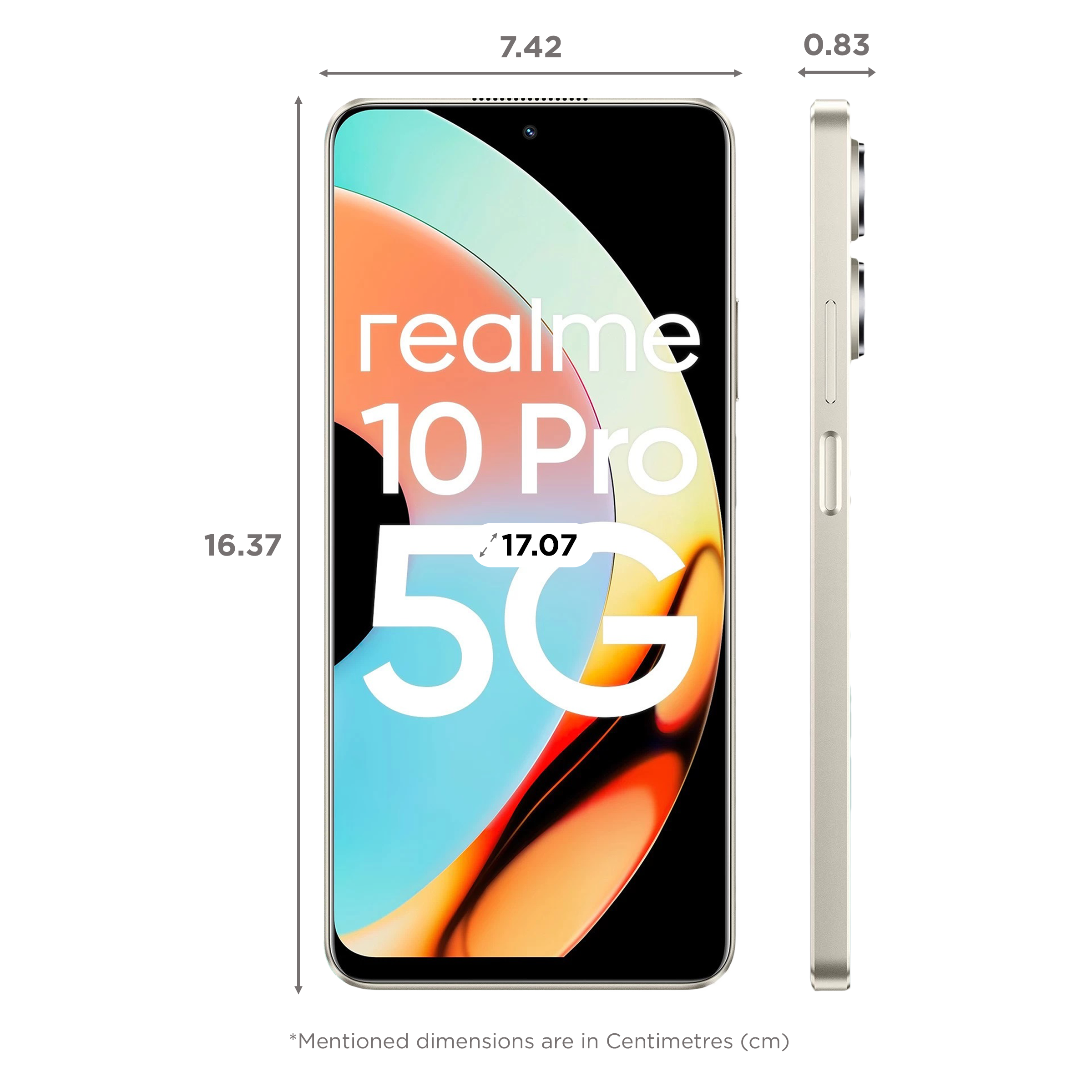 Buy realme 10 (8GB RAM, 128GB, Clash White) Online - Croma