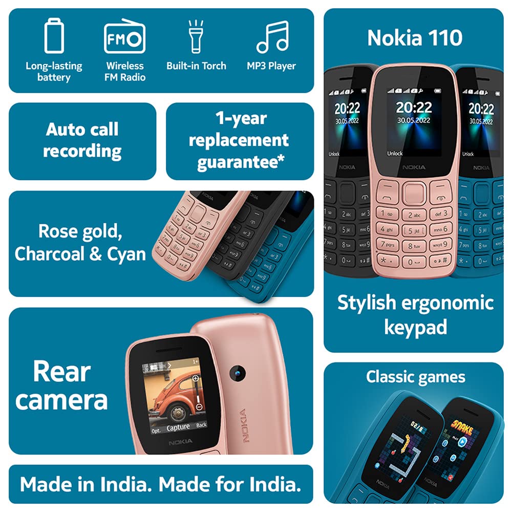 Buy Nokia 110 4G dual sim purple,feature phone Online at Best Prices in  India - JioMart.