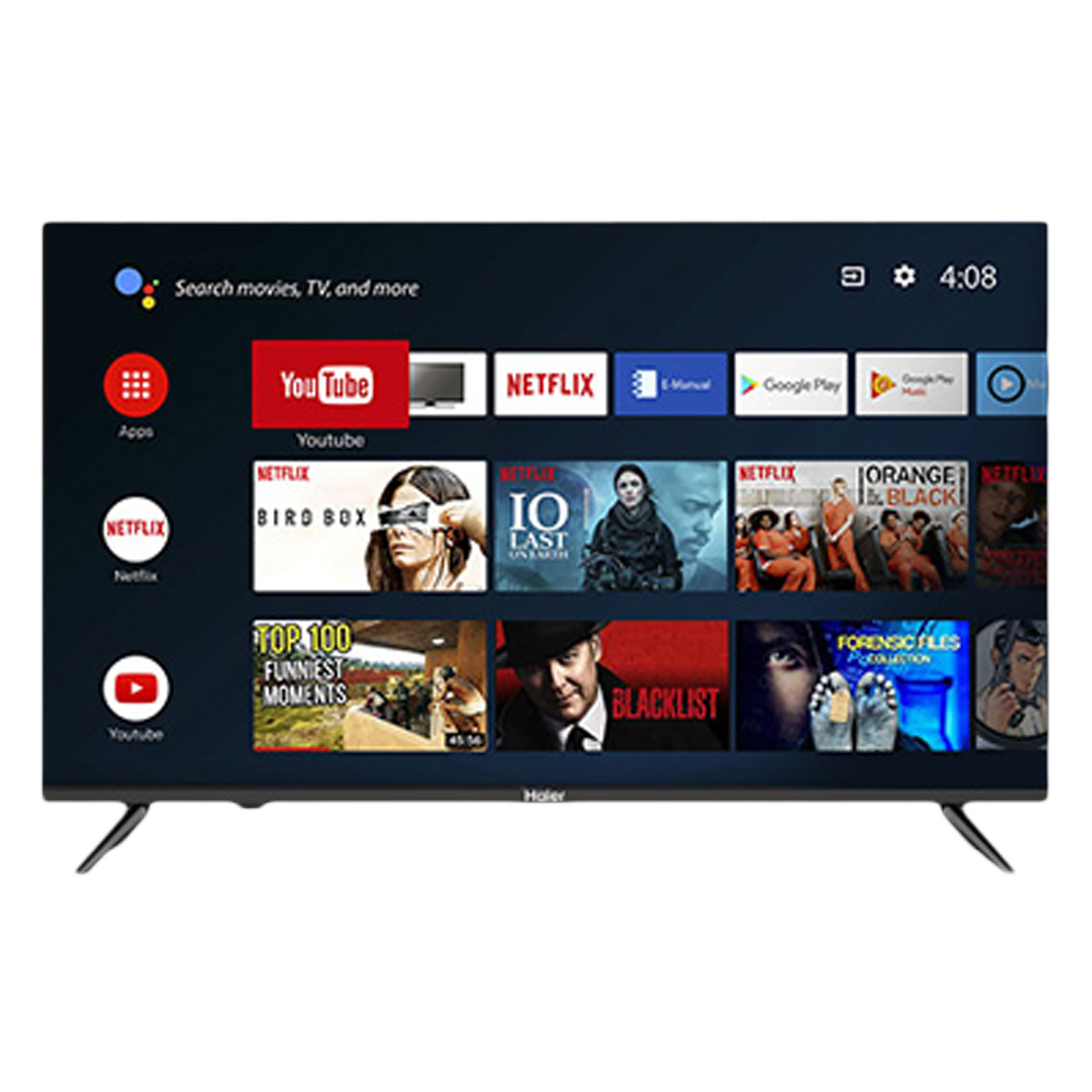 Haier 109 cm (43 inch) LED 4K Ultra HD Android TV with Google Assistant  (2022 model)