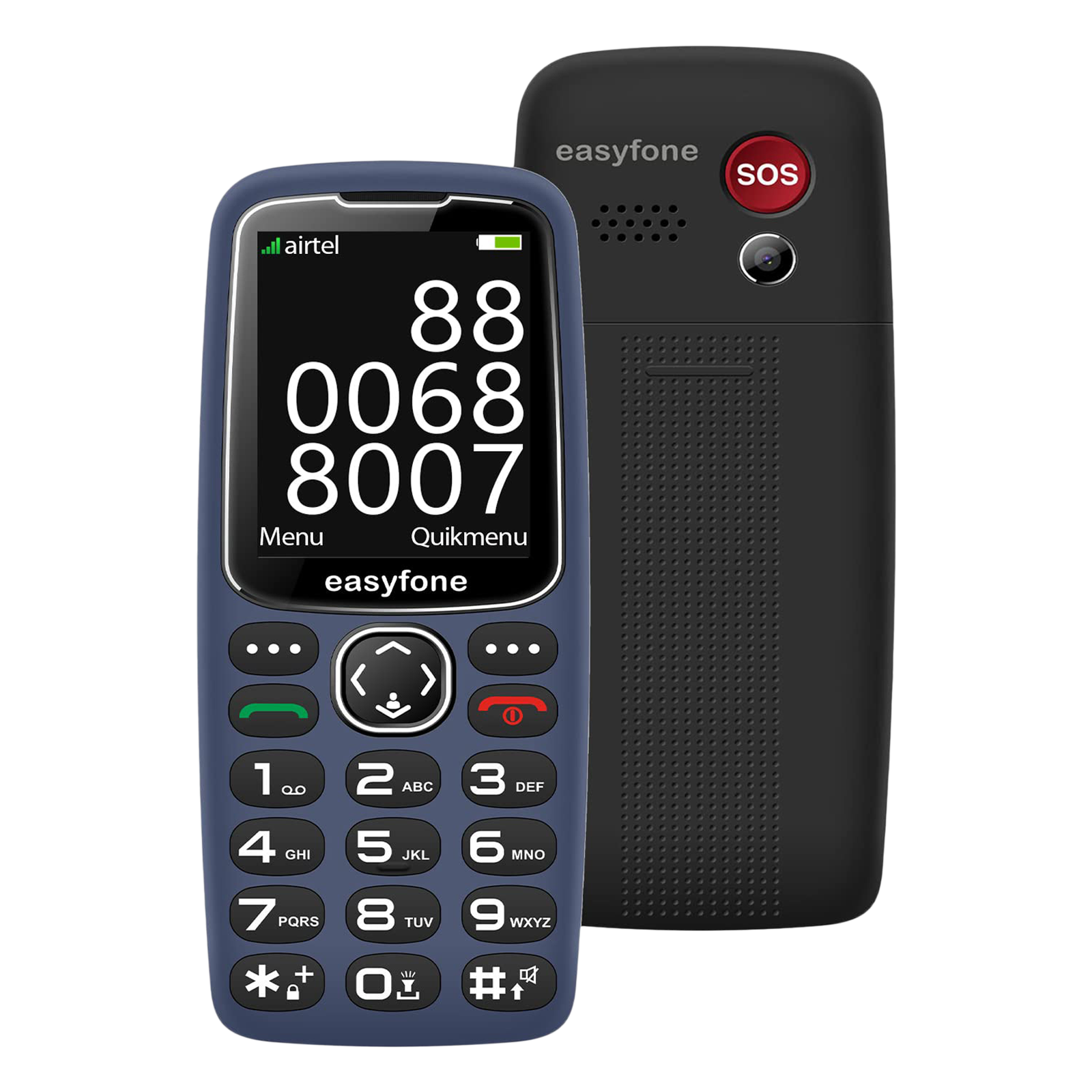 

easyfone Marvel Plus (32MB, Dual SIM, Rear Camera, Blue)