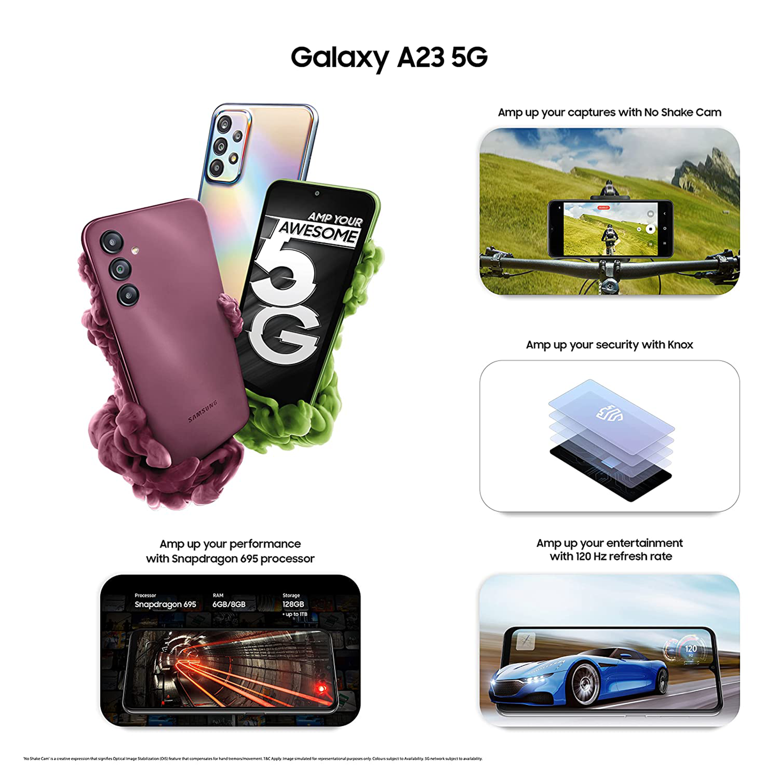 Téléphone Portable - Smartphone - Samsung Galaxy A23, 4 Go de RAM