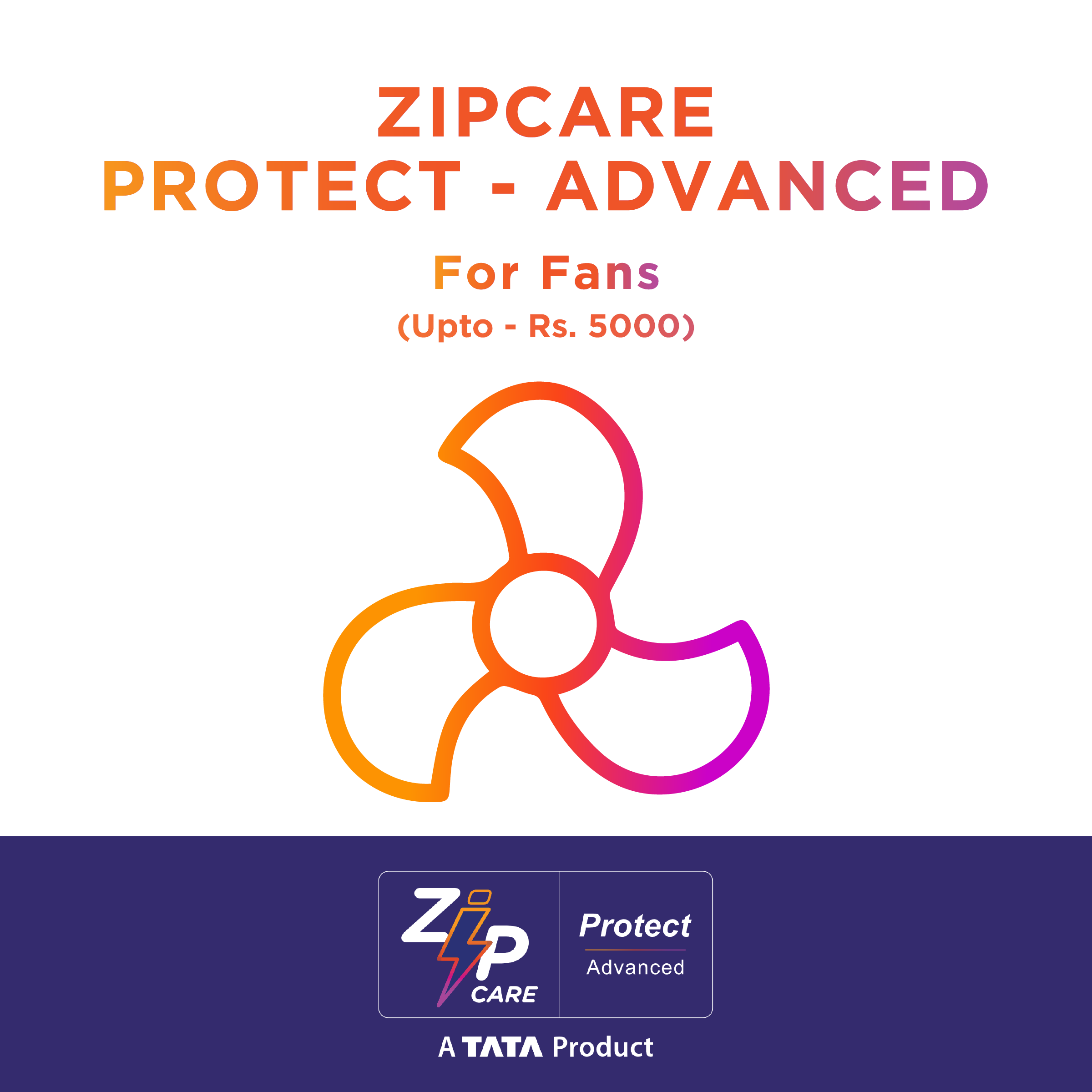 ZipCare Protect Advanced 1 Year for Fans (Upto Rs. 5000)_1