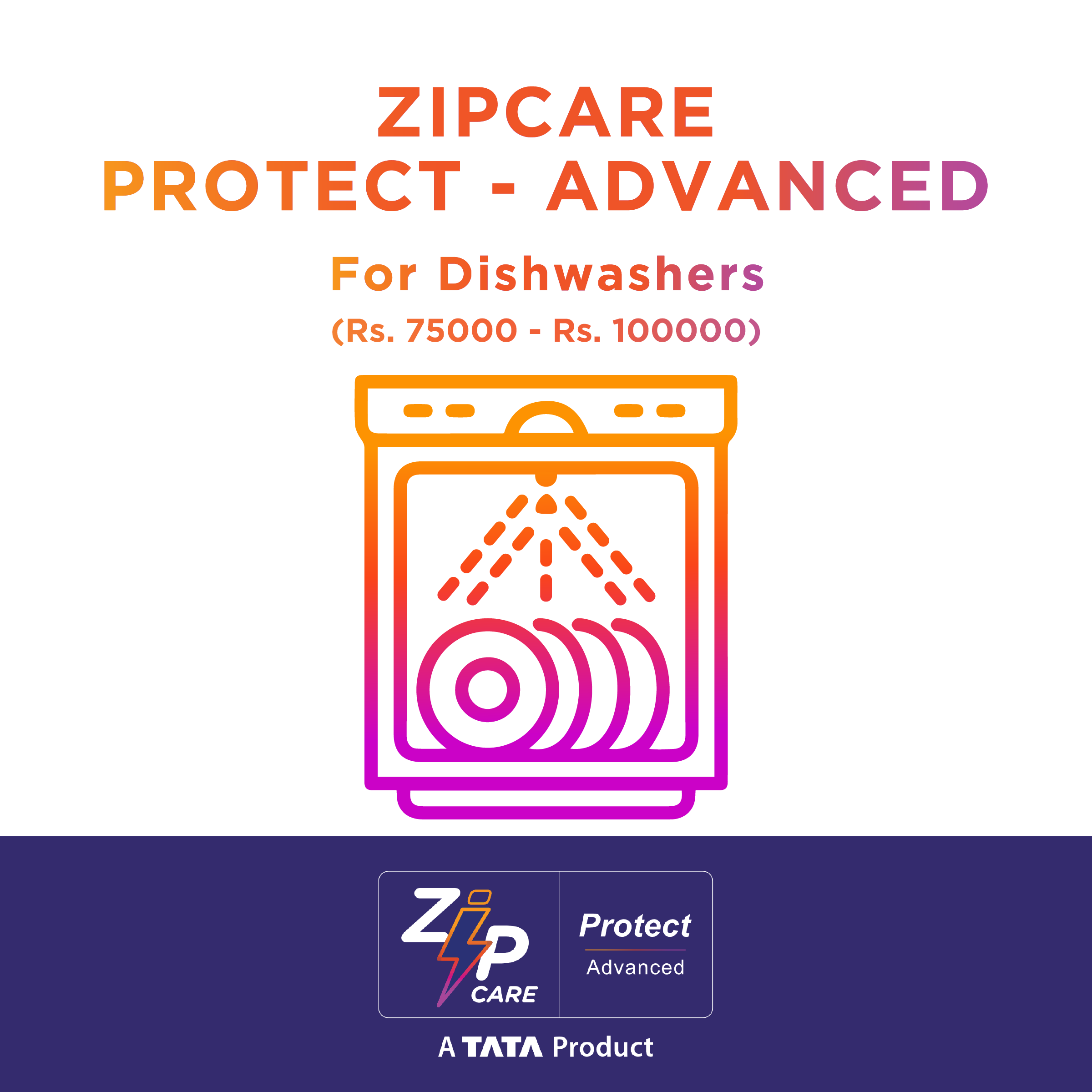 ZipCare Protect Advanced 1 Year for Dishwashers (Rs. 75000 - Rs. 100000)_1
