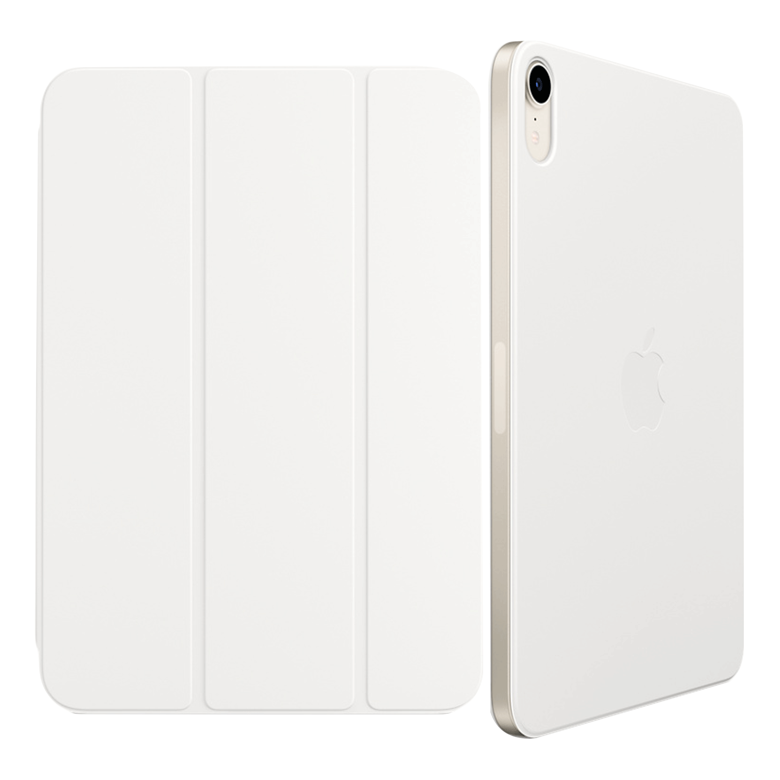 Apple Smart Leather Folio Case for Apple iPad Mini (6th Gen) 8.3 Inch (Magnetic Attachments, White)