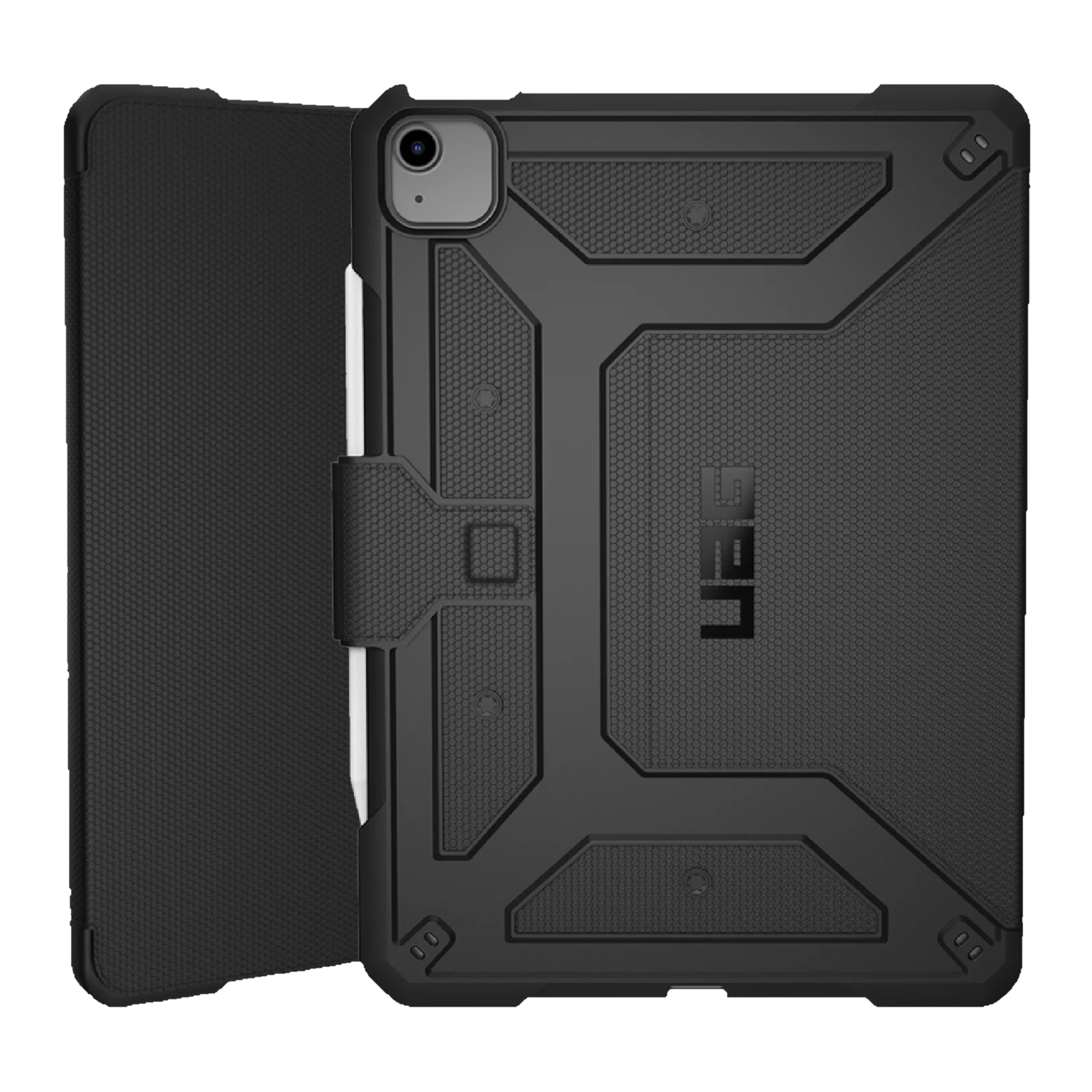 UAG Metropolis Series Polyurethane, TPU Flip Cover for Apple iPad Air 10.9 Inch (4th Gen) (Feather-Light Composite Construction, Black)