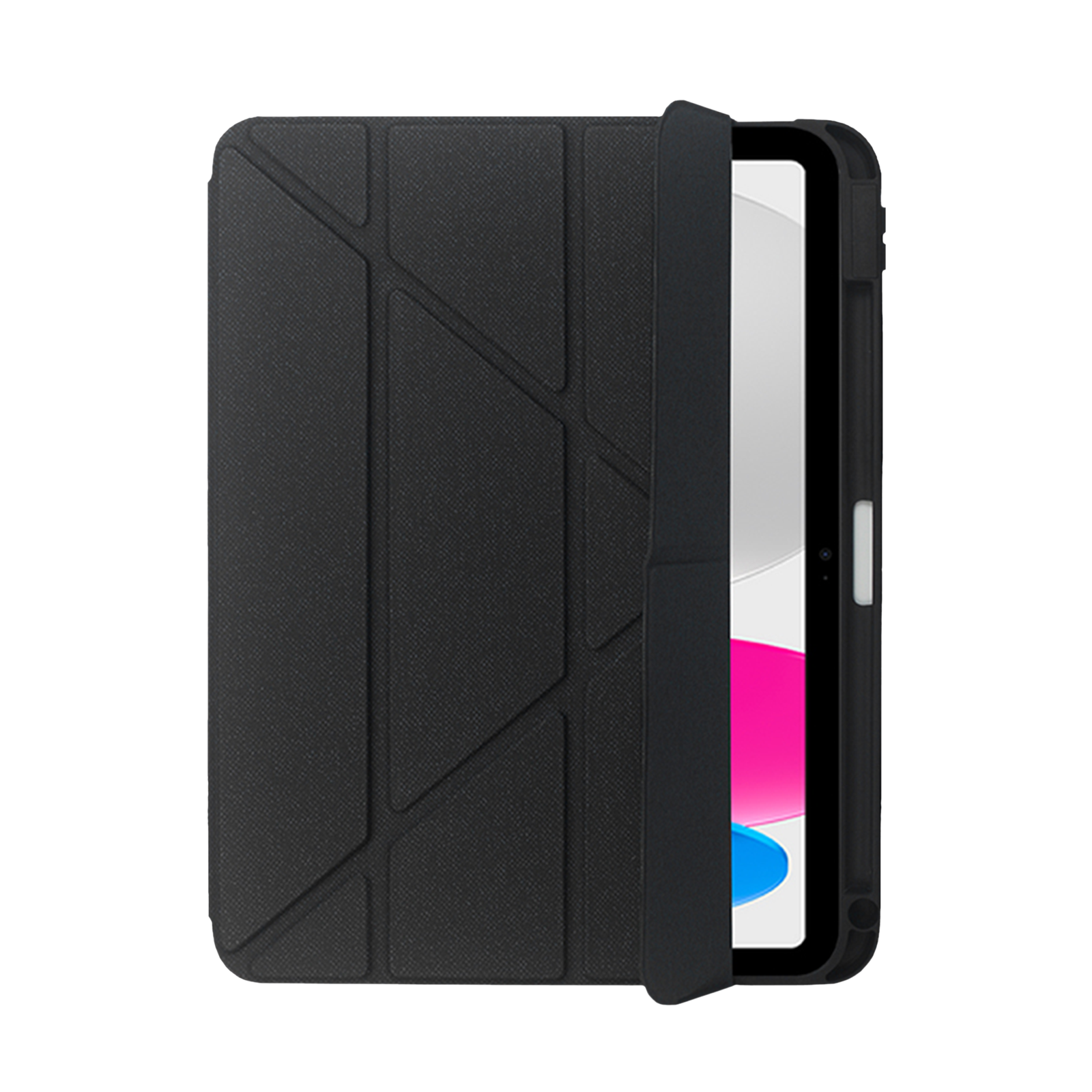 Neopack Alpha Polyurethane Back Case for Apple iPad (10th Gen) (With Pencil Holder, Black)