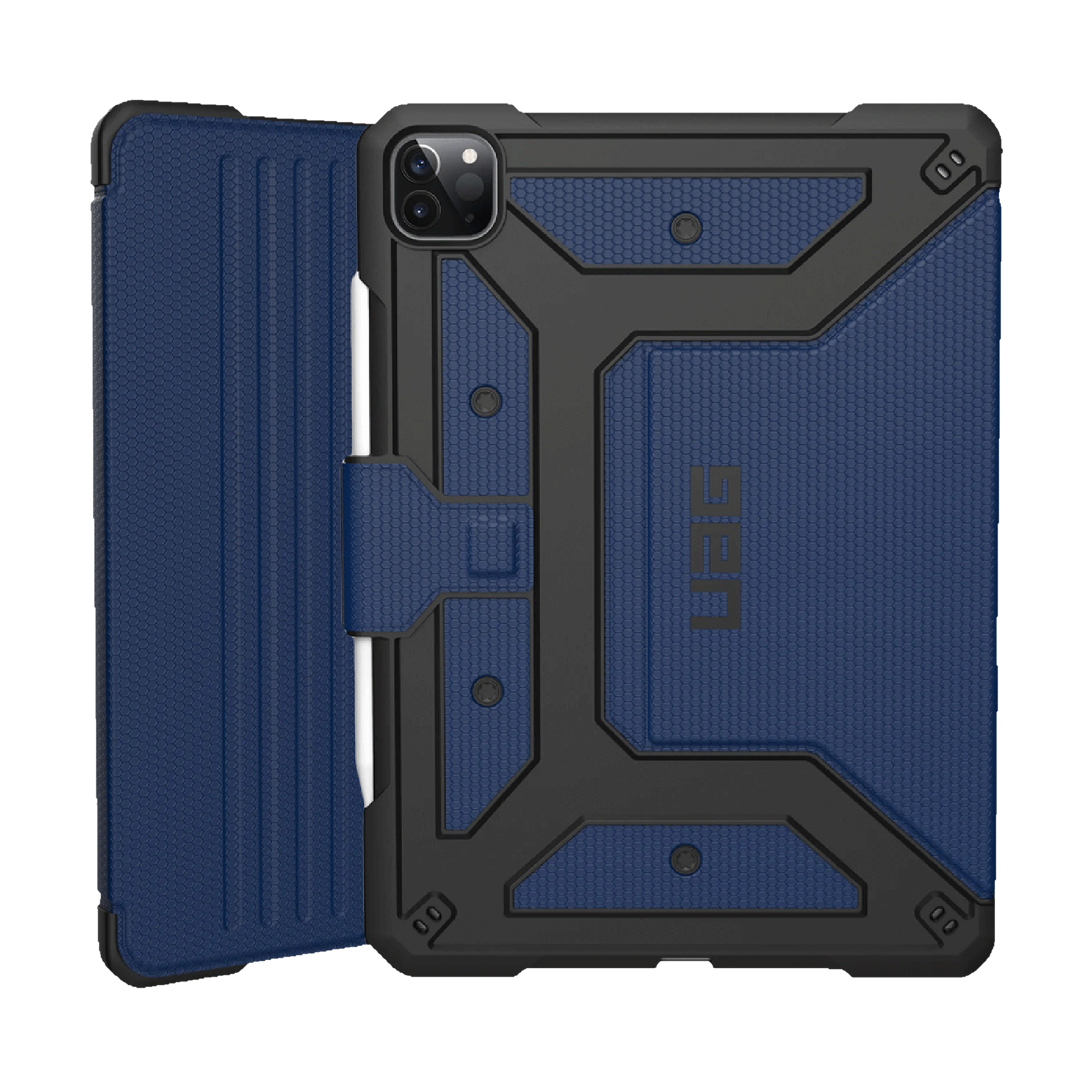 UAG Metropolis Series Polyurethane, TPU Flip Cover for Apple iPad Pro 11 Inch (4th Gen) (Feather-Light Composite Construction, Cobalt)