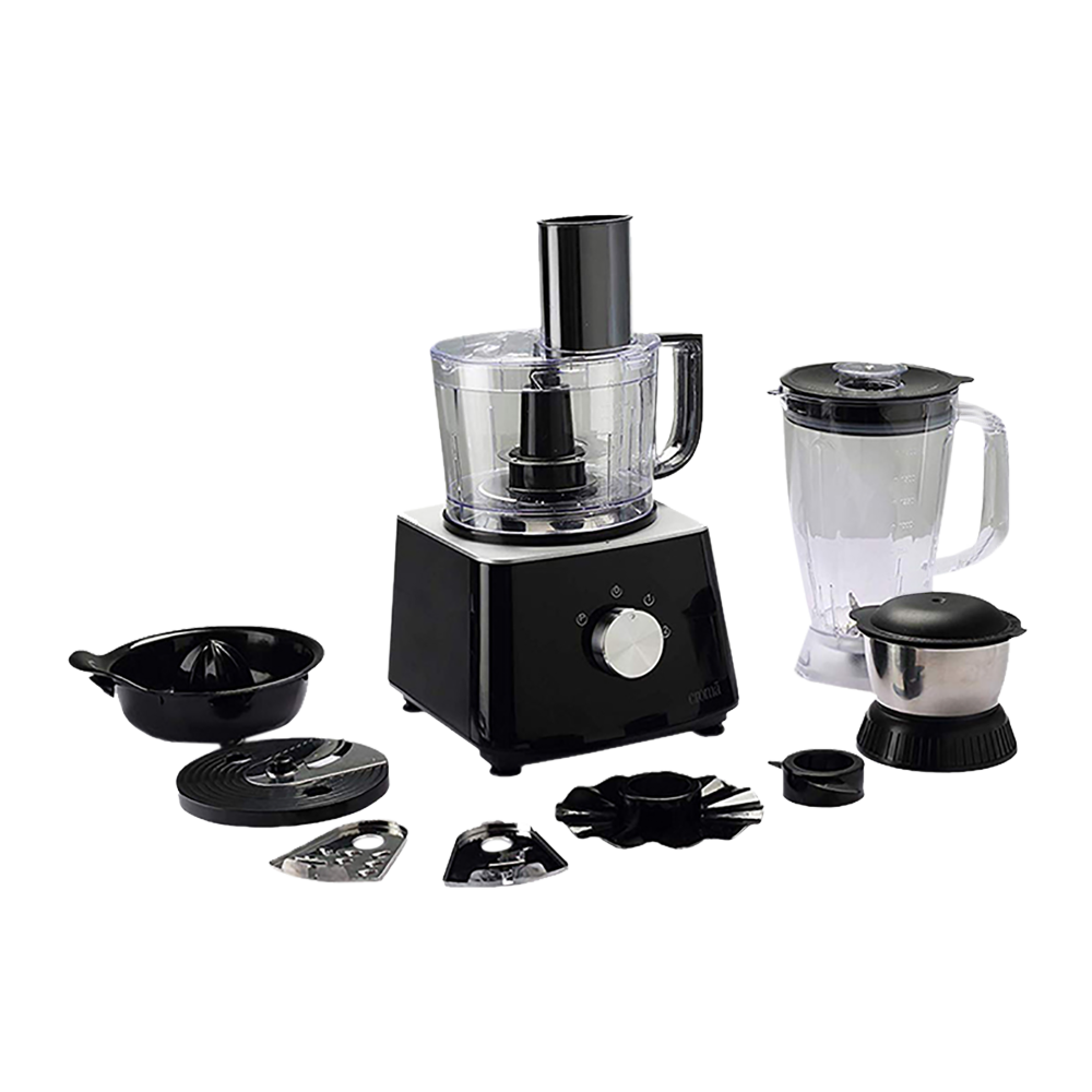 Black+Decker 600W 29 Function Food Processor with Blender, Grinder & Juicer,  2 Years Warranty - Silver/Black