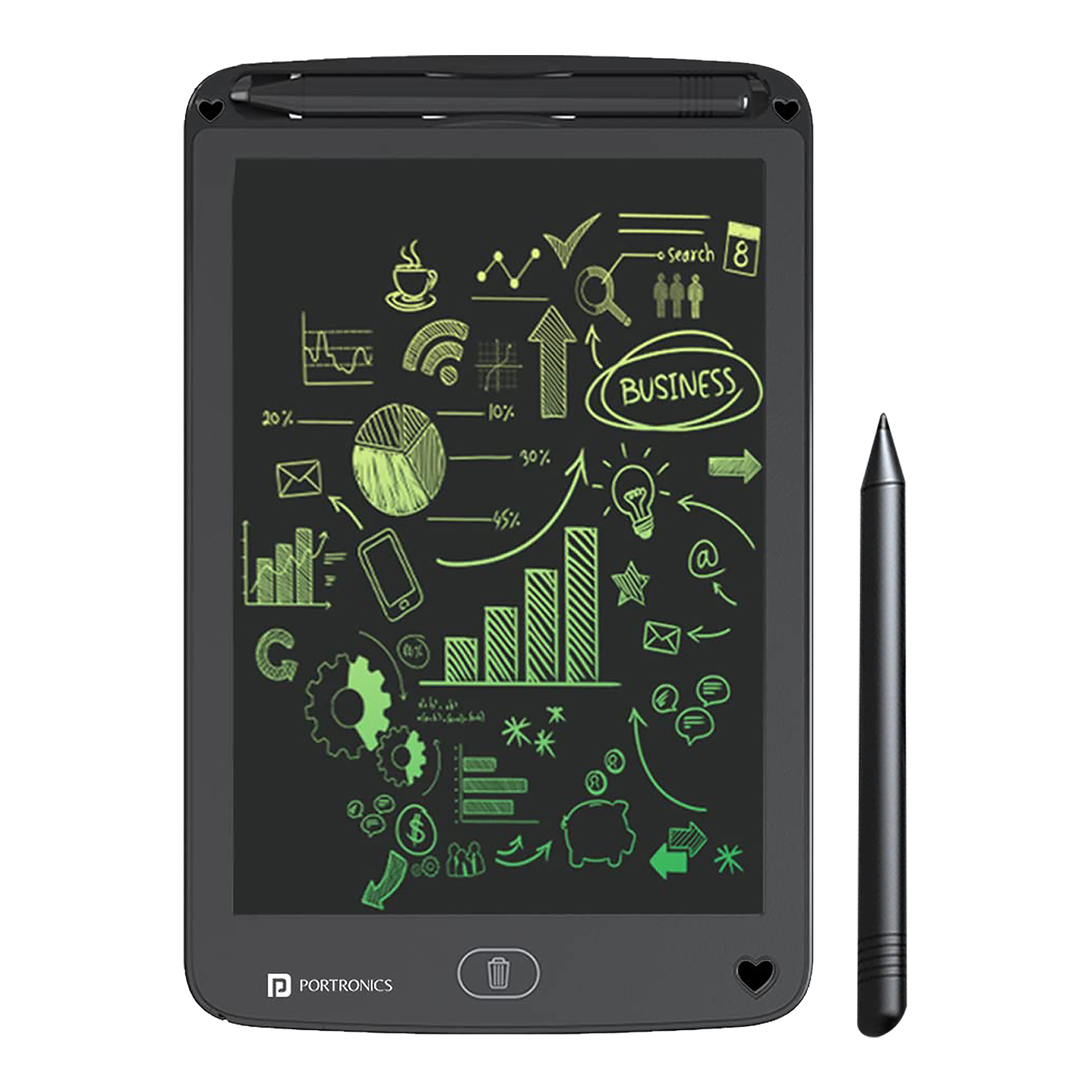 PORTRONICS Ruffpad 12M eWriter Tablet (12 Inch, Black)