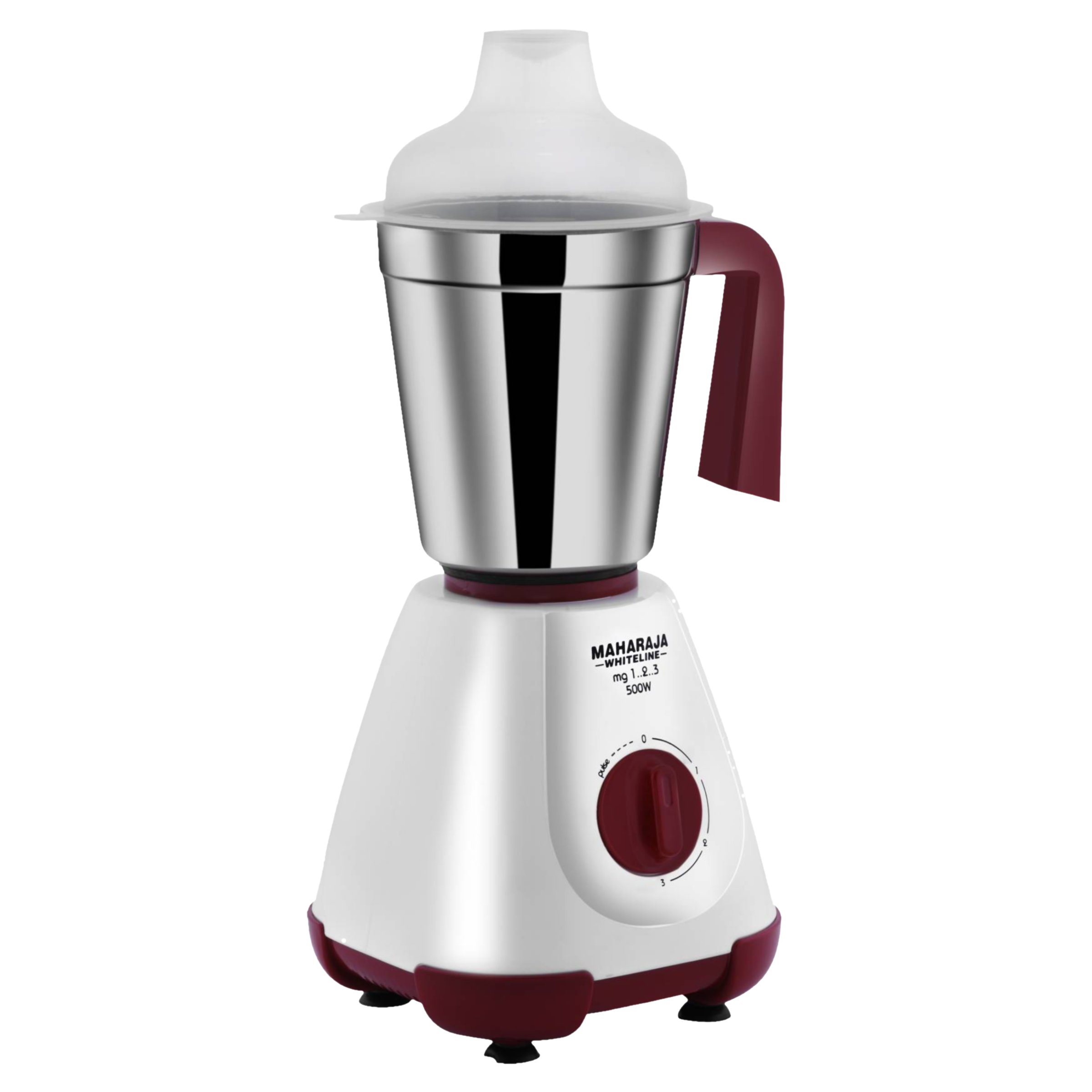 Buy Maharaja Whiteline Mark 1 450 Watt 2 Jars Juicer Mixer Grinder  (Multi-Functional Blade System, White/Red) Online - Croma