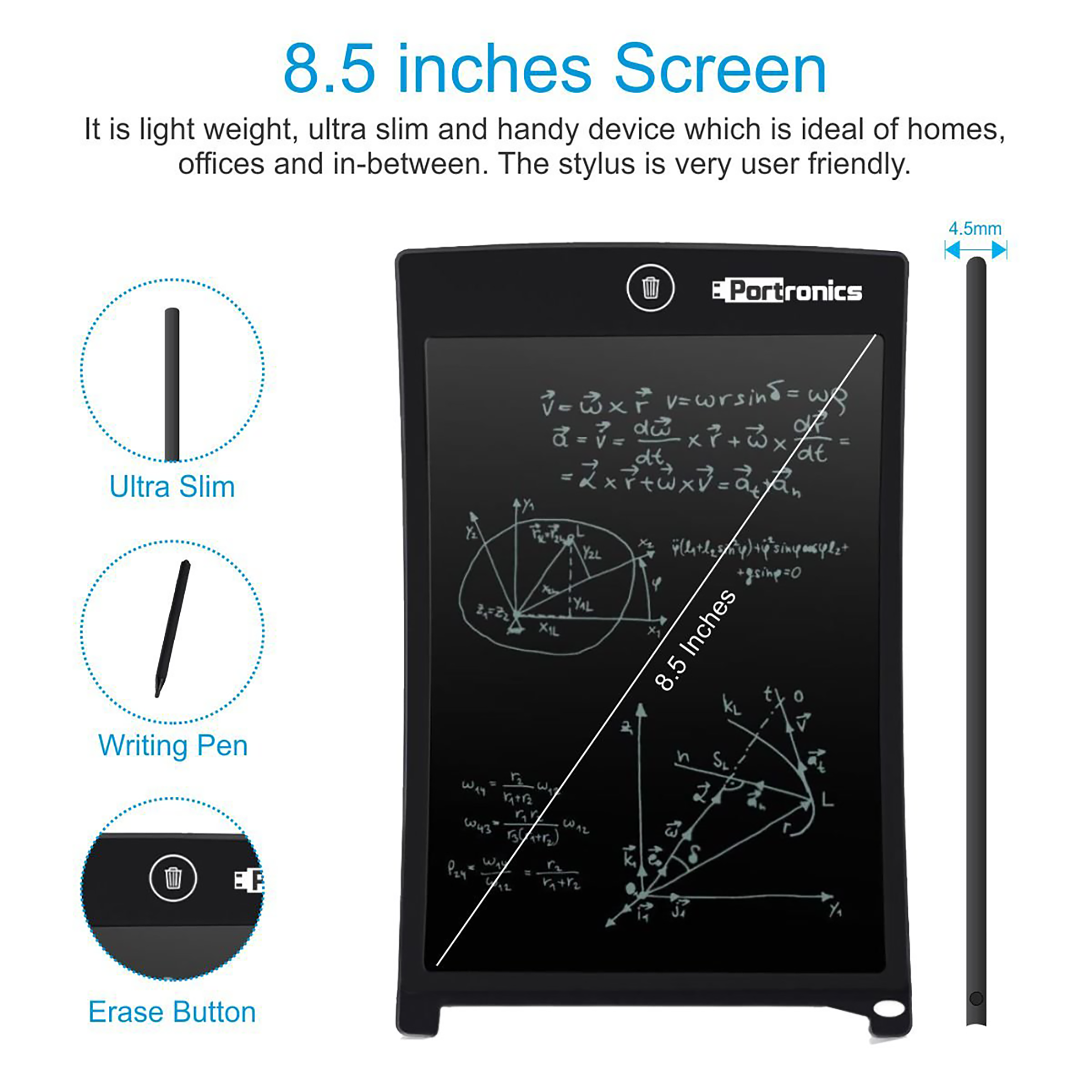 LCD Writing Tablet Digital Magic Slate Ruffpad Portable Drawing