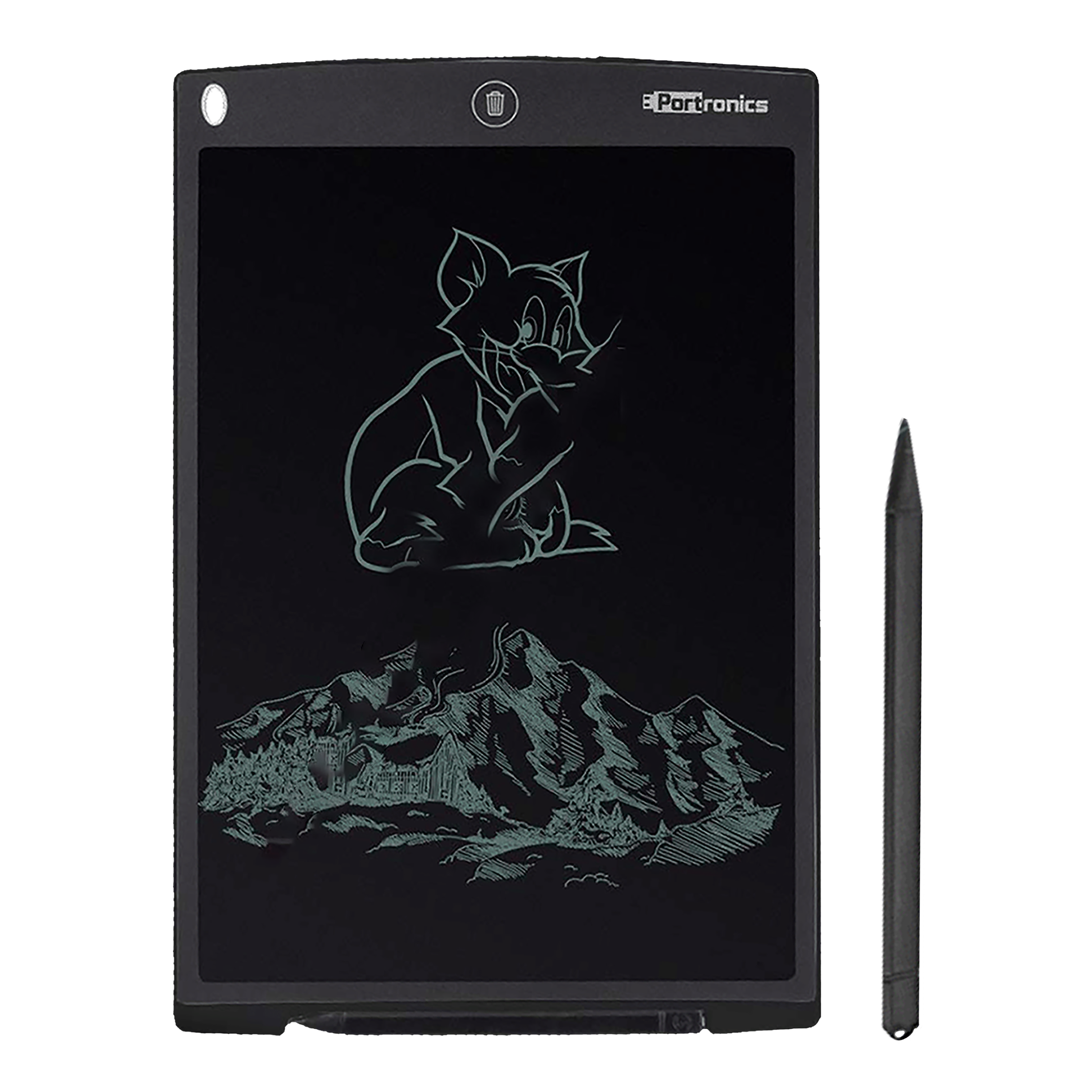 Portronics 12D Ruffpad eWriter Tablet (12 Inch, Black)_1