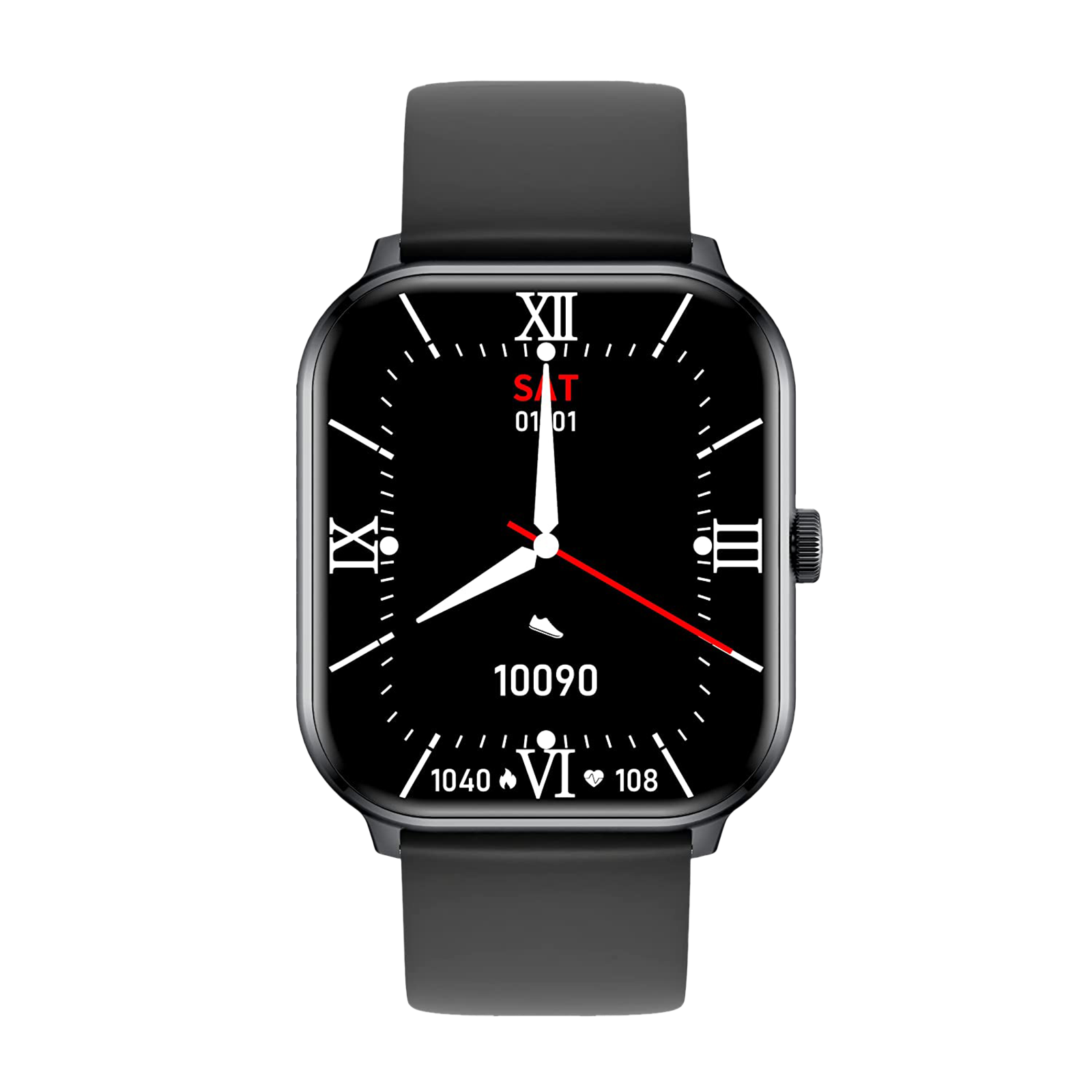 Minix Pro Smartwatch with Bluetooth Calling (47mm Full HD Display, IP68 Waterproof, Black Strap)_1