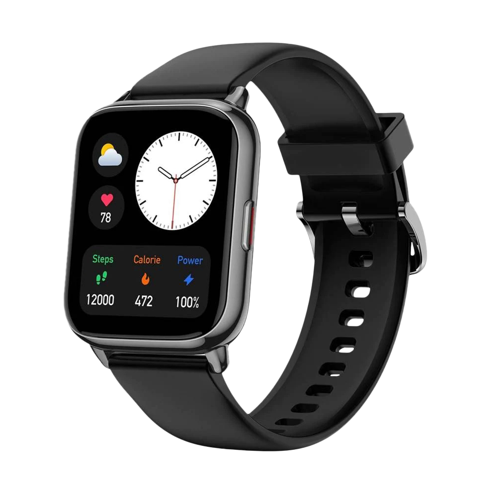 Amazfit Pop 2 Smartwatch with Bluetooth Calling (45.2mm AMOLED Display, IP68 Water Resistant, Black Strap)_4