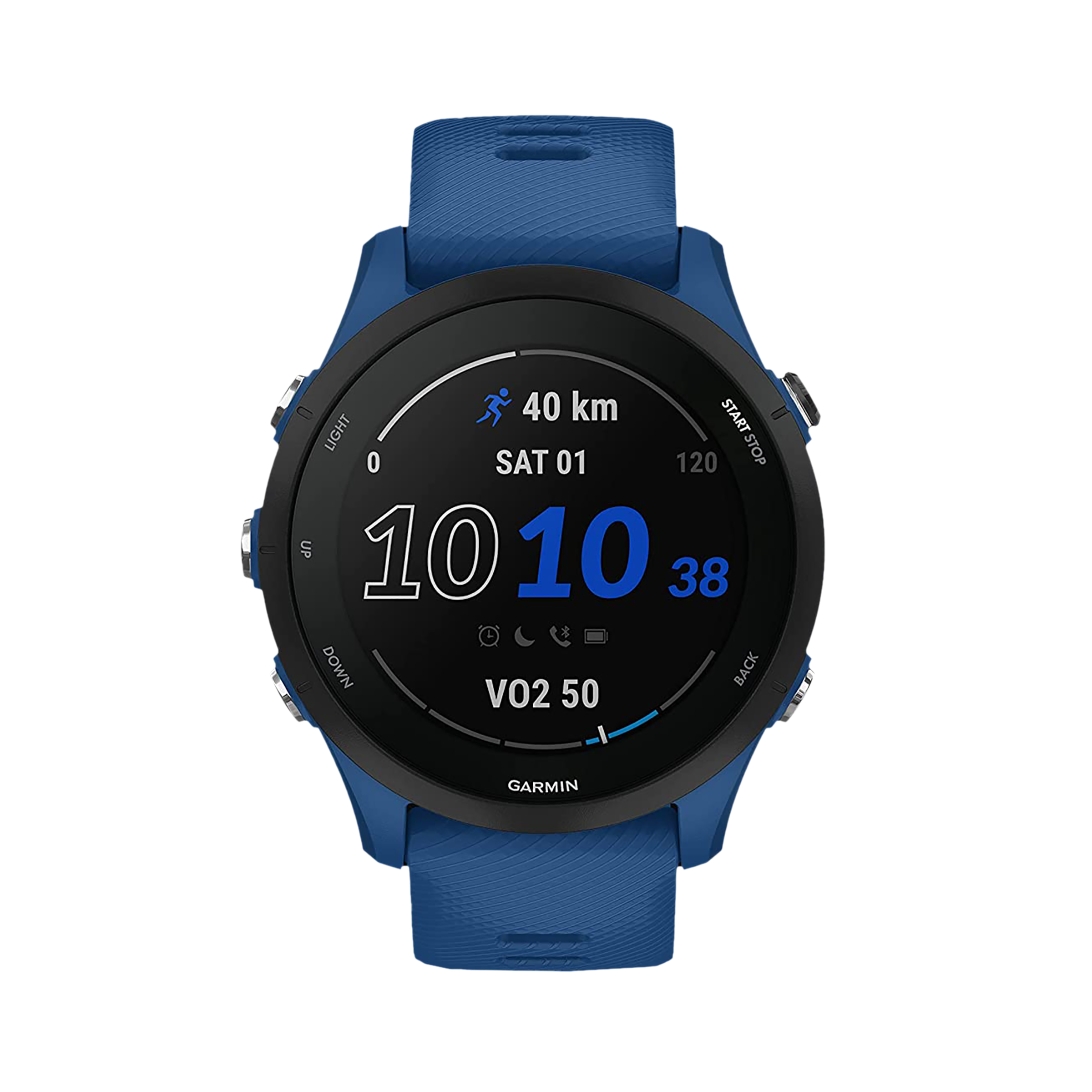 

GARMIN Forerunner 255 Smartwatch with Activity Tracker (33mm Display, 5ATM Water Resistant, Tidal Blue Strap)