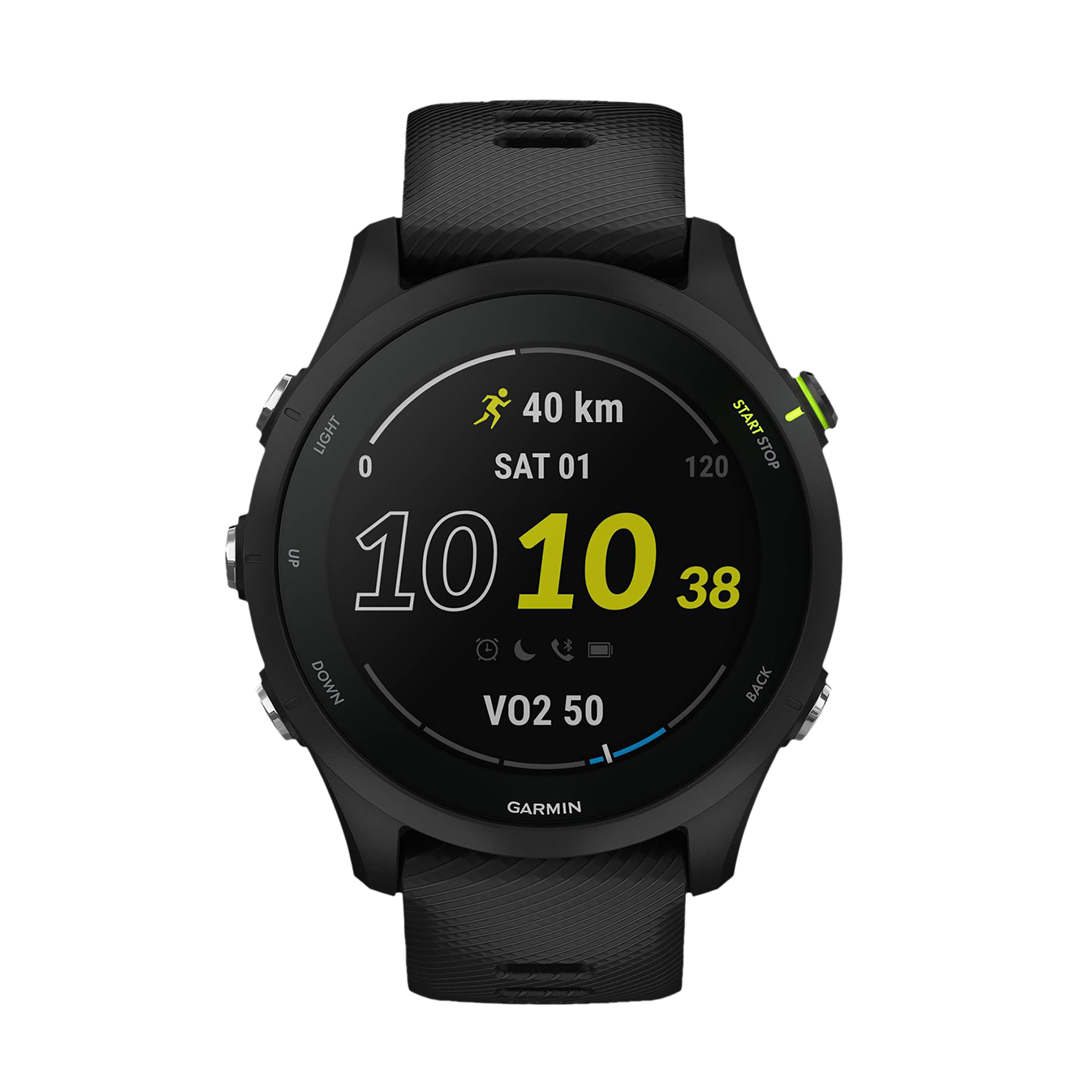 

GARMIN Forerunner 255 Smartwatch with Activity Tracker (33mm Display, 5ATM Water Resistant, Music Black Strap)