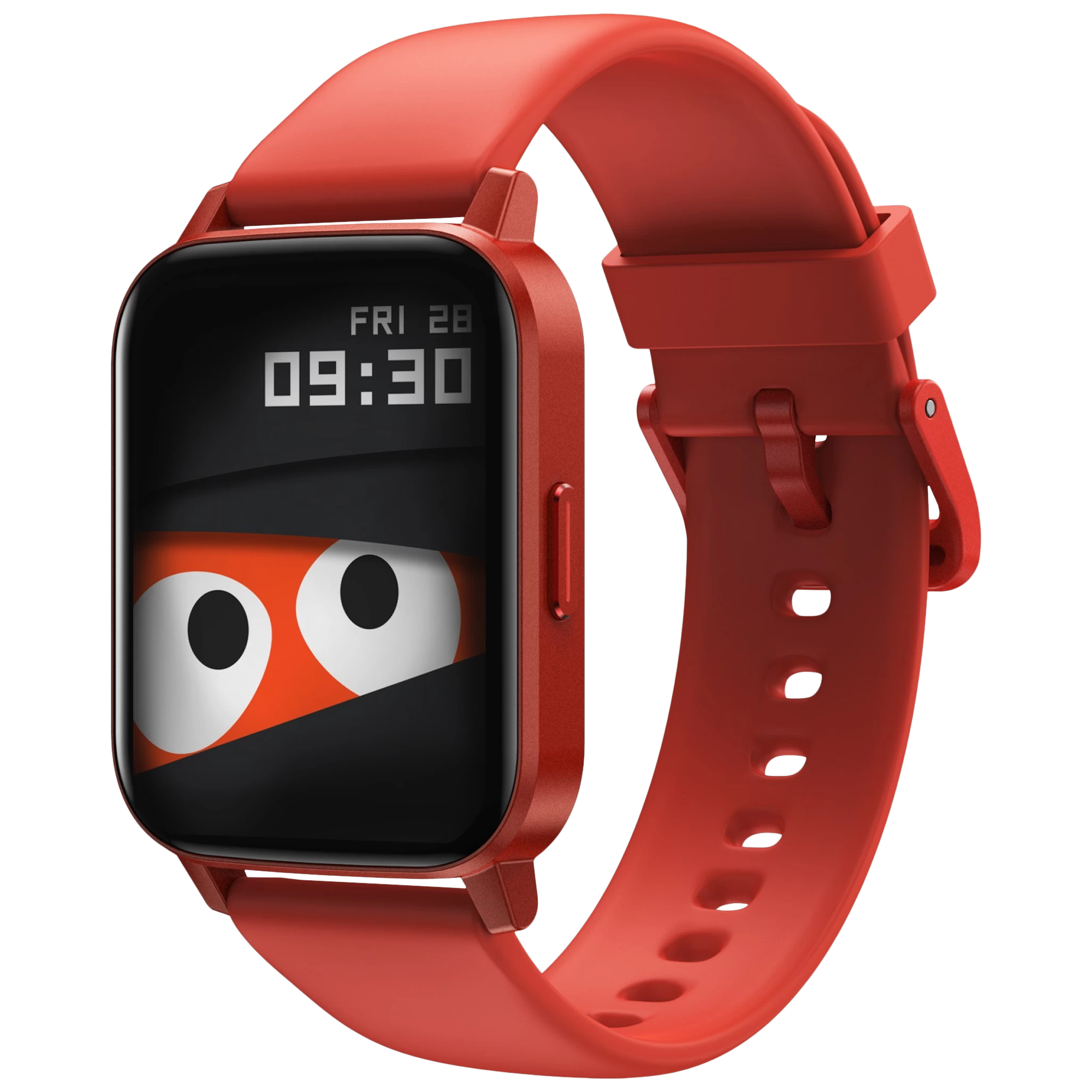 DIZO Watch 2 Sports Smartwatch with Activity Tracker (42.9mm TFT Display, 5ATM Water Resistant, Passion Red Strap)_1