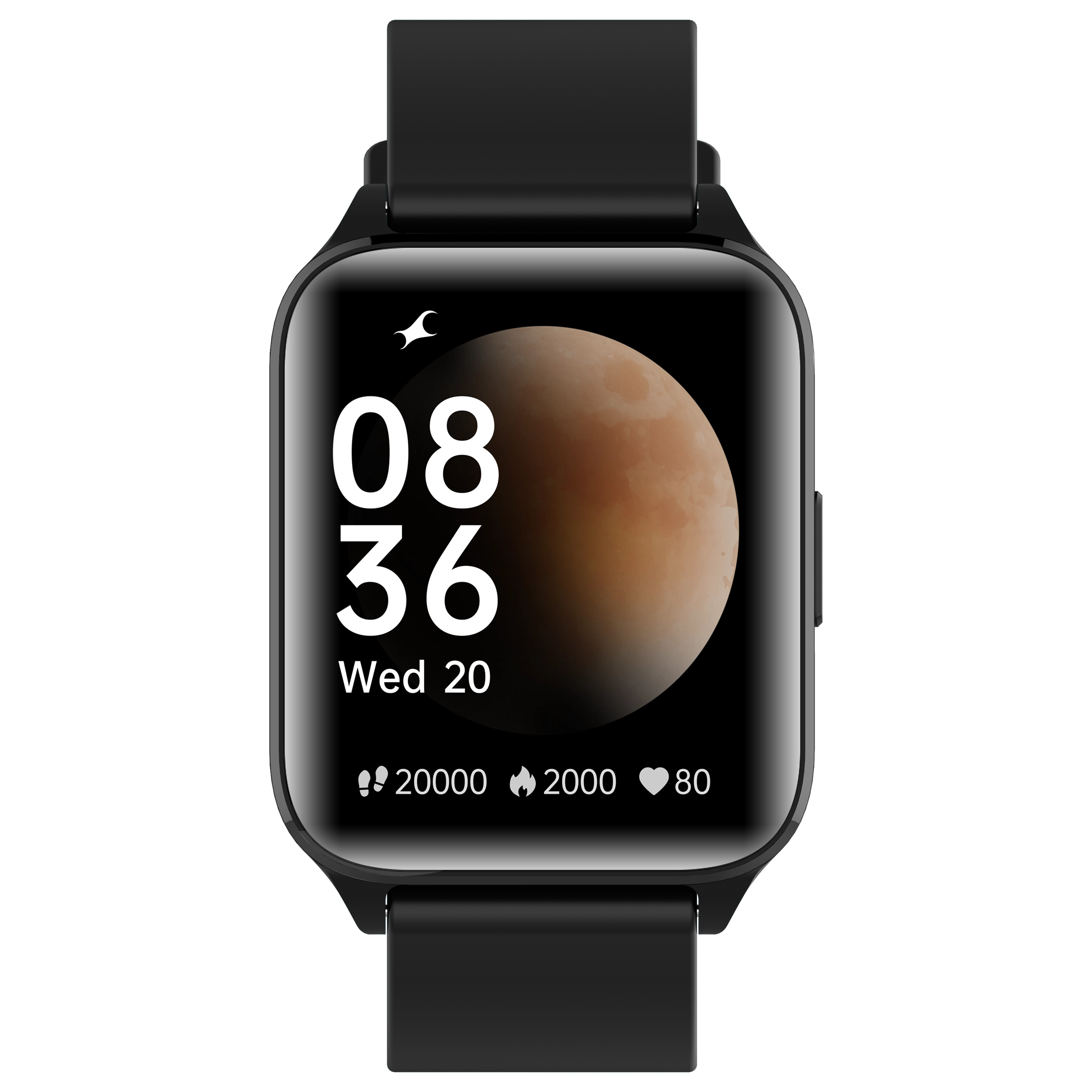 fastrack Reflex Volt Smartwatch with Activity Tracker (42.92mm UltraVU Display, IP68 Water Resistant, Black Strap)