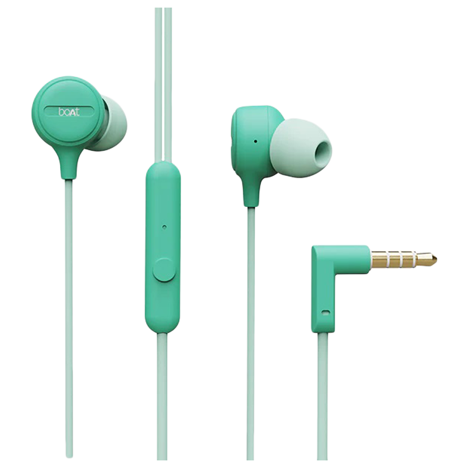 boAt Bassheads 103 Wired Earphone with Mic (In Ear, Green)