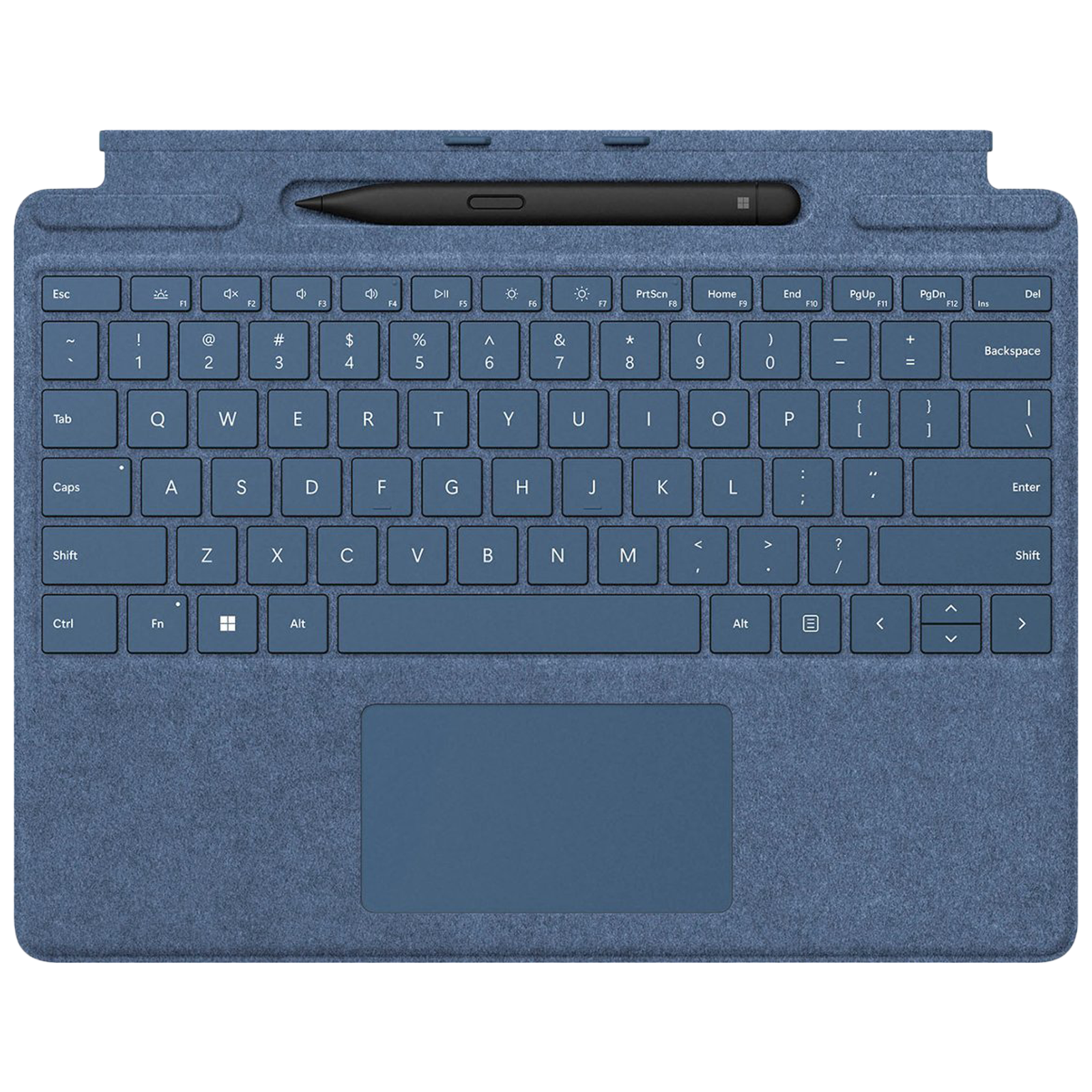 Microsoft Surface Pro Signature Wireless Keyboard for Surface Pro 8, 9 & X with Slim Pen 2 (Backlit Keys, Sapphire)