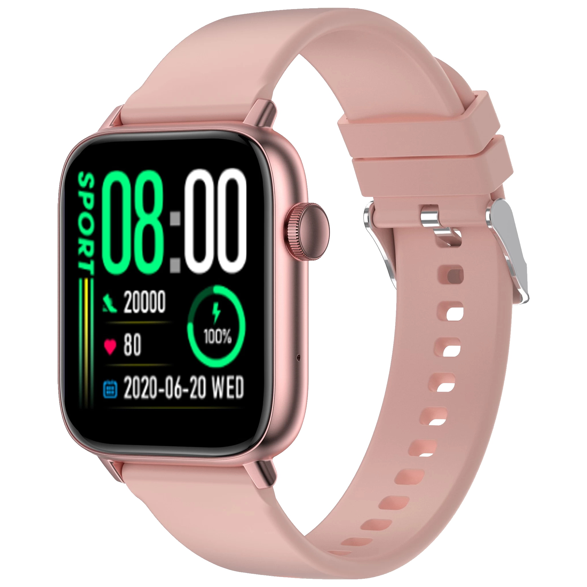 

FIRE-BOLTT Hercules BSW058 Smartwatch with Bluetooth Calling (46.5mm IPS TFT Display, IP67 Water Resistant, Pink Strap)