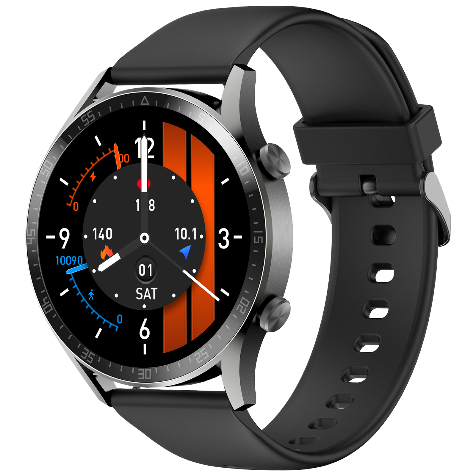 Fire-Boltt Talk 2 Pro BSW118 Smartwatch with Bluetooth Calling (35.3mm TFT LCD Display, IP68 Water Resistant, Black Strap)