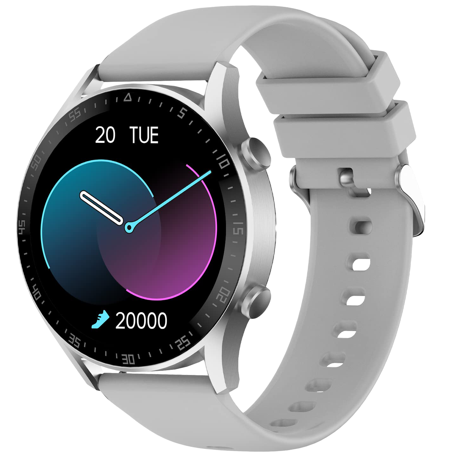 

FIRE-BOLTT Talk 2 Smartwatch with Bluetooth Calling (32mm LCD Display, IP68 Water Resistant, Grey Strap)