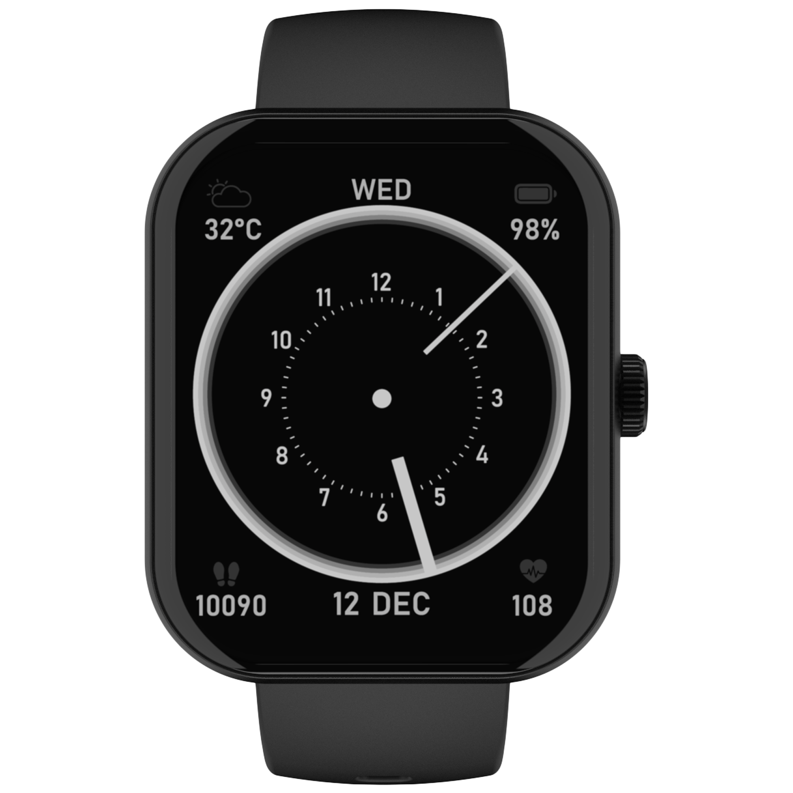 

boAt Wave Cosmos Max Smartwatch with Bluetooth Calling (50.8mm HD Display, IP68 Sweat Resistant, Charcoal Black Strap)