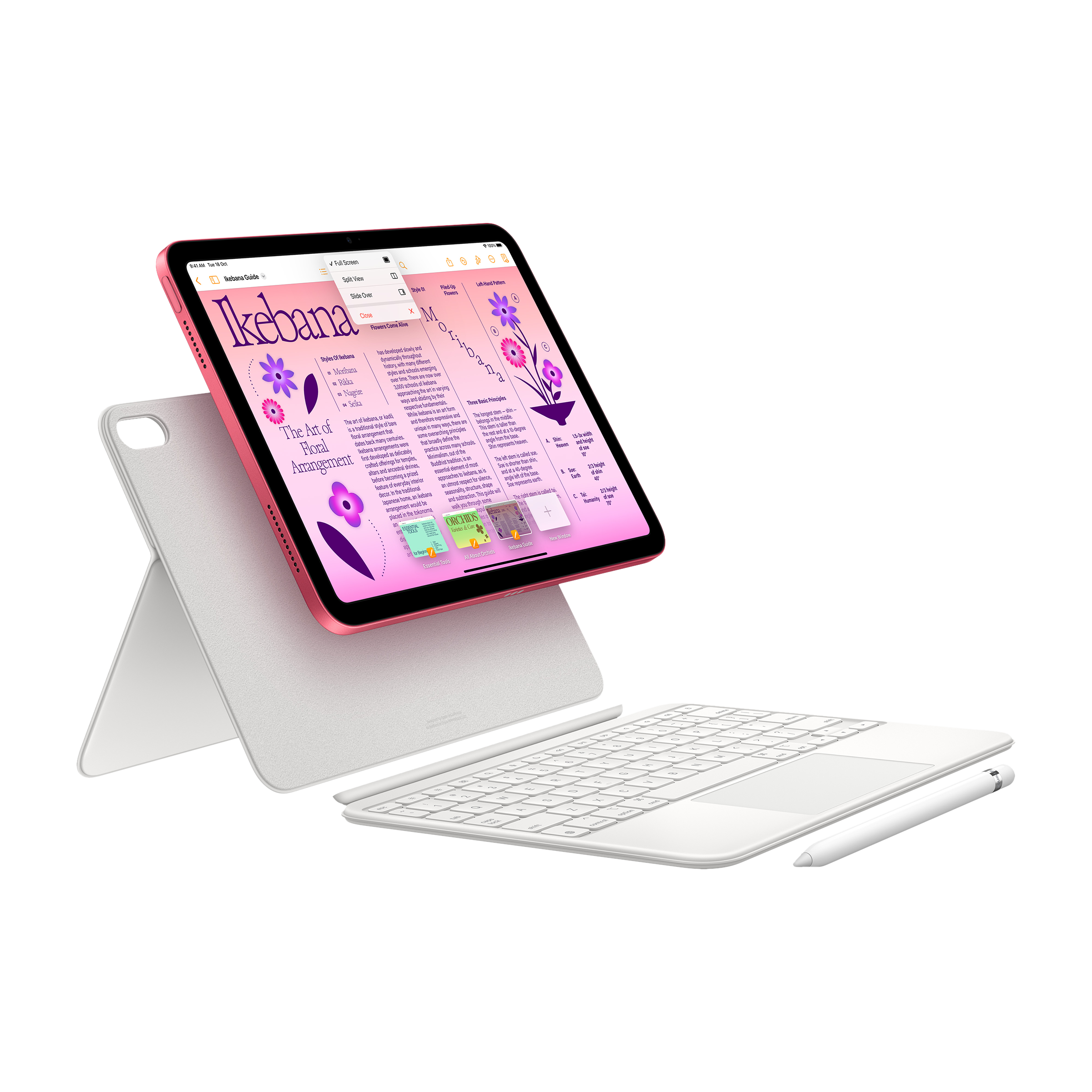 iPad Air 4 Wi-Fi de 10.9 64GB Oro rosa + Apple Pencil 2da G